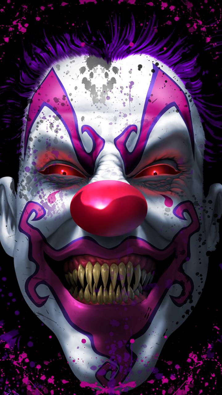 Download mobile wallpaper Dark, Evil, Clown, Scary for free.