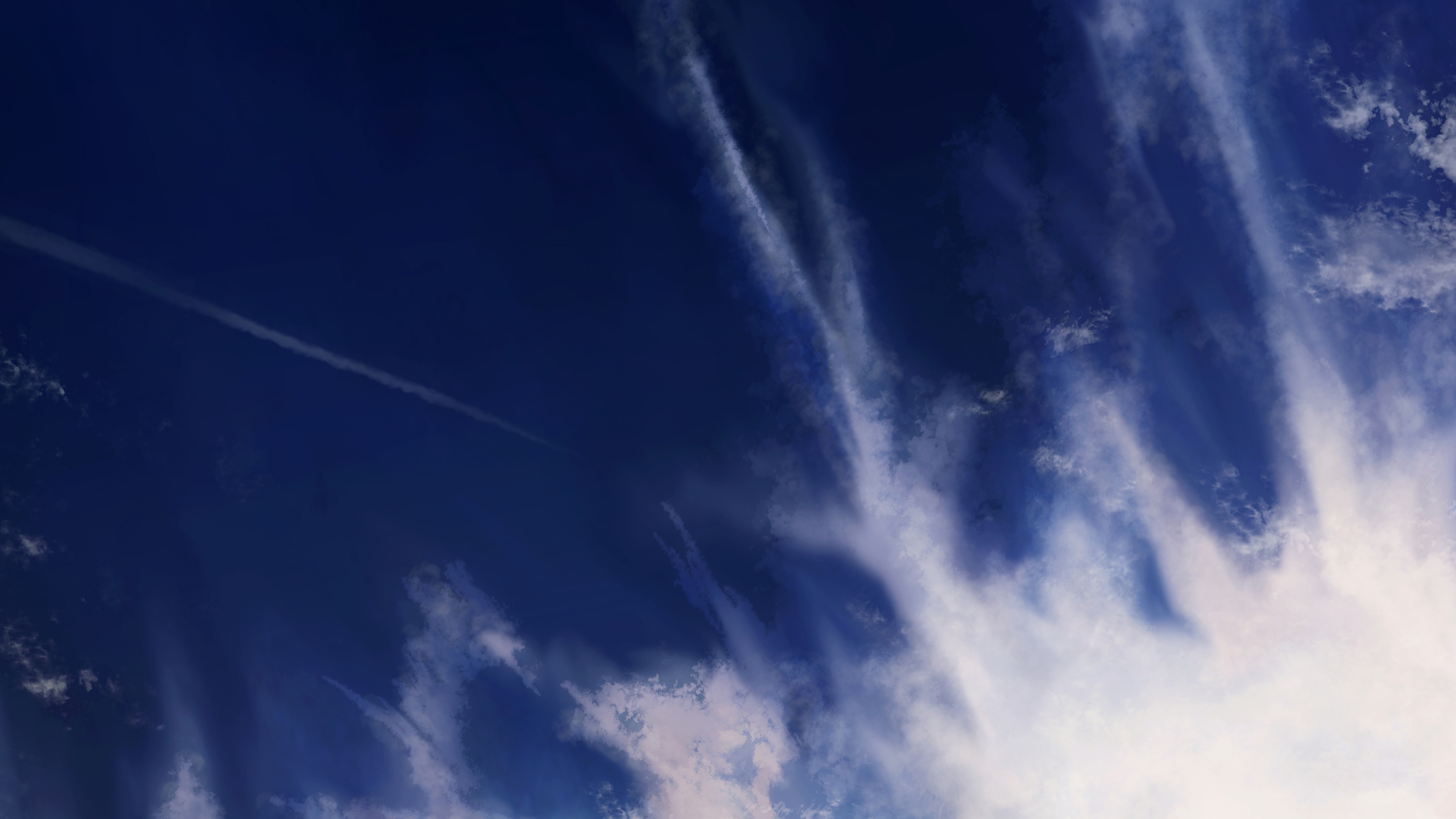 Free download wallpaper Anime, Sky, Cloud on your PC desktop