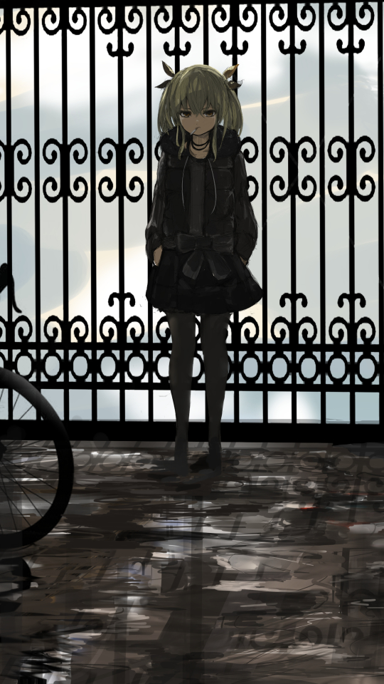 Download mobile wallpaper Anime, Bike, Original for free.