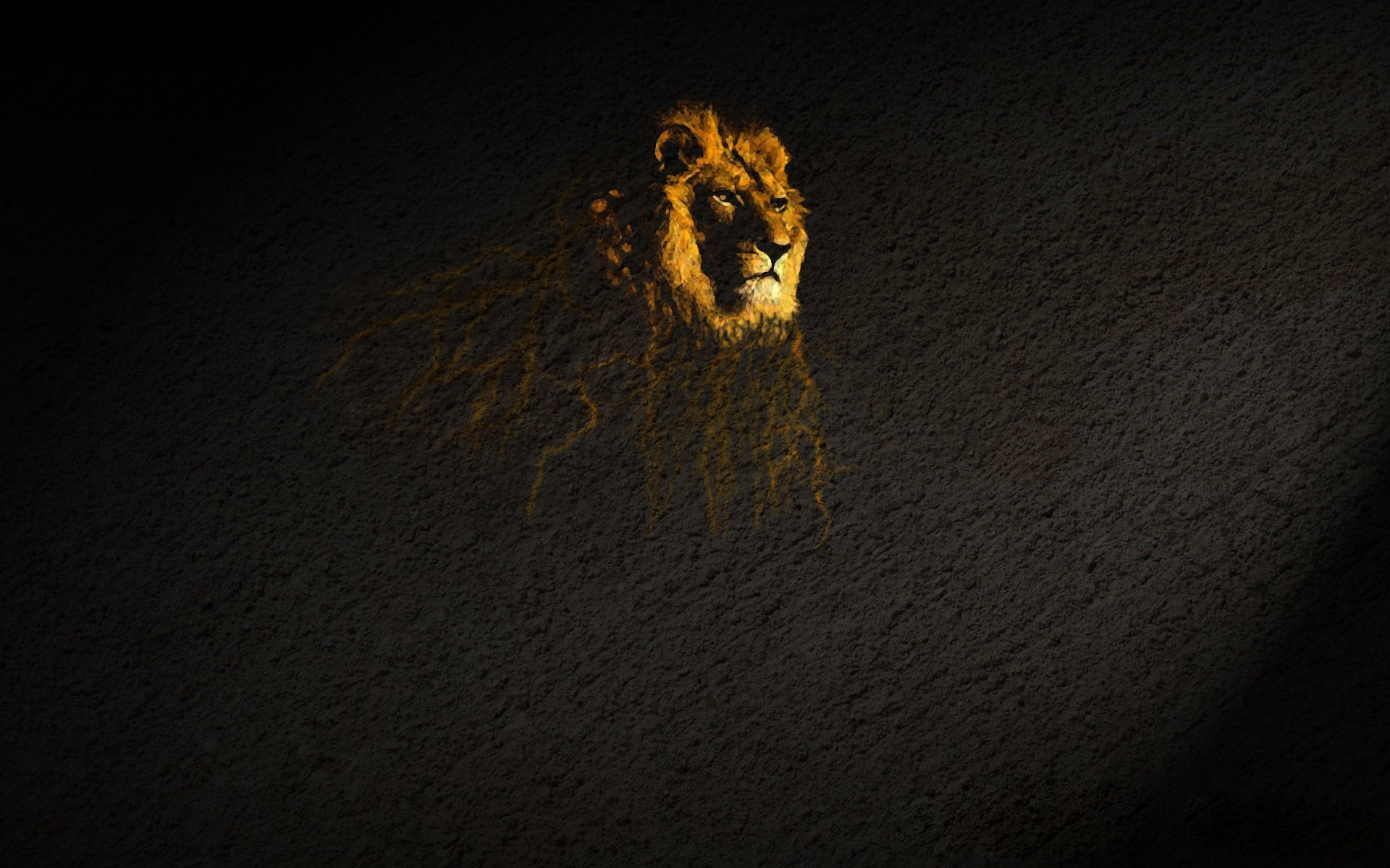 Download mobile wallpaper Lion, Animal, Artistic for free.