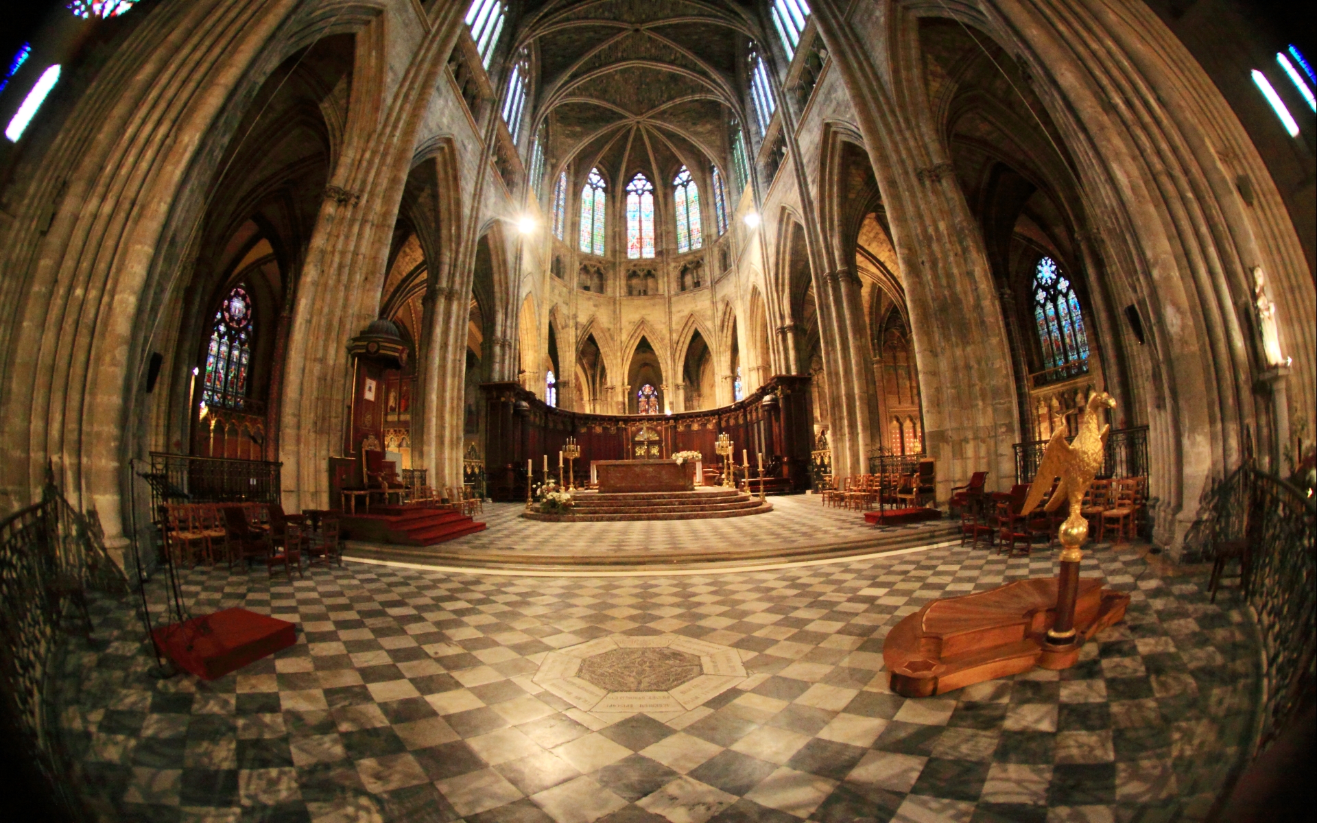 Laden Sie Kathedrale Von Bordeaux HD-Desktop-Hintergründe herunter