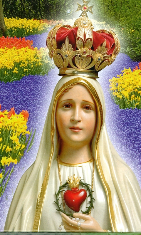 1222864壁紙のダウンロード宗教的, メアリー, マリア（イエスの母）, ファティマの聖母-スクリーンセーバーと写真を無料で