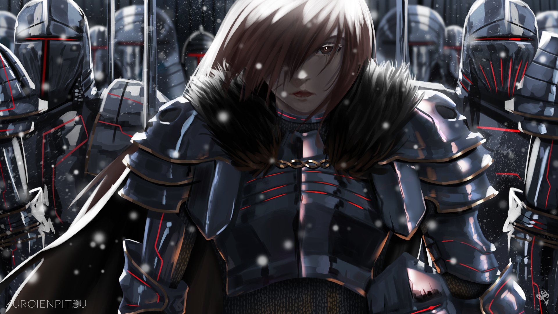 Download mobile wallpaper Anime, Helmet, Warrior, Knight, Armor, Sword, Soldier, Original for free.