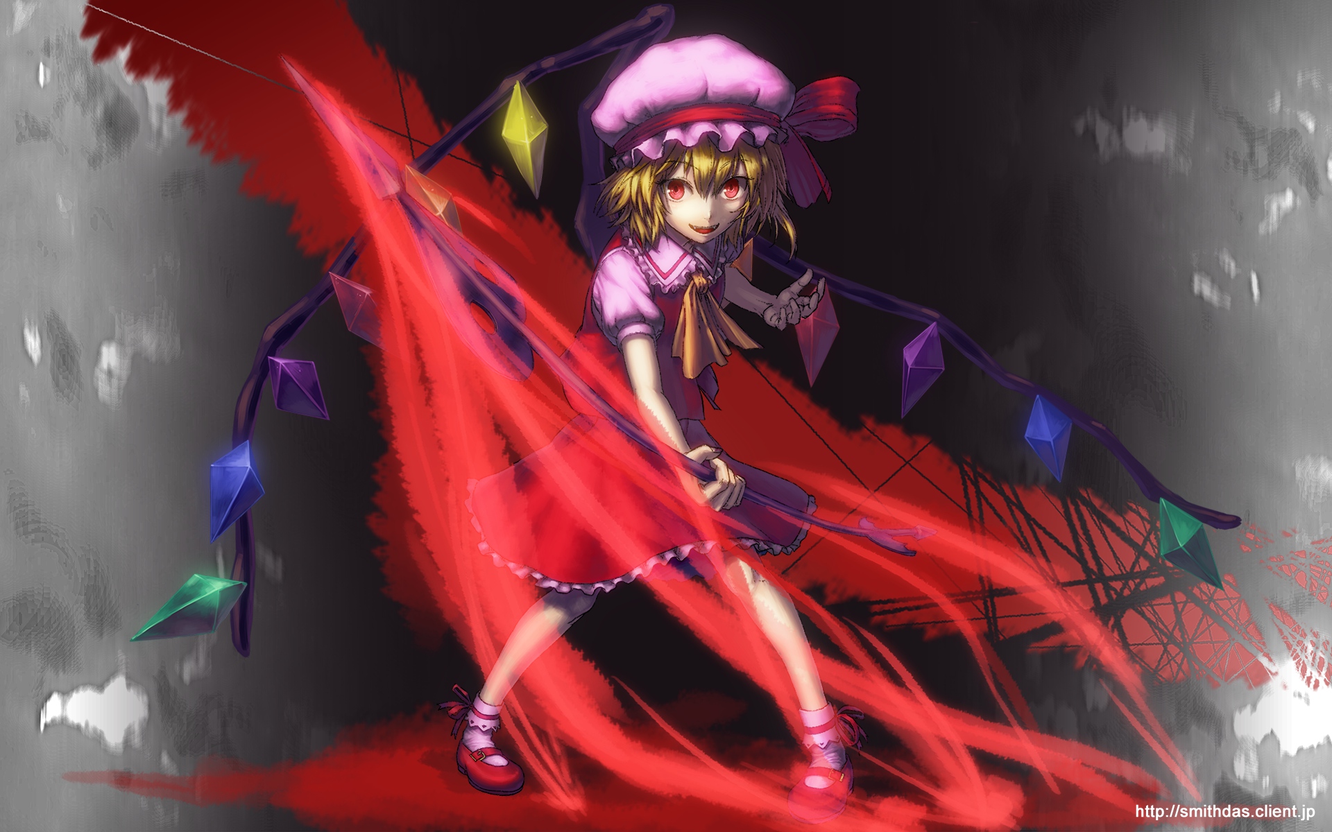 Download mobile wallpaper Flandre Scarlet, Touhou, Anime for free.