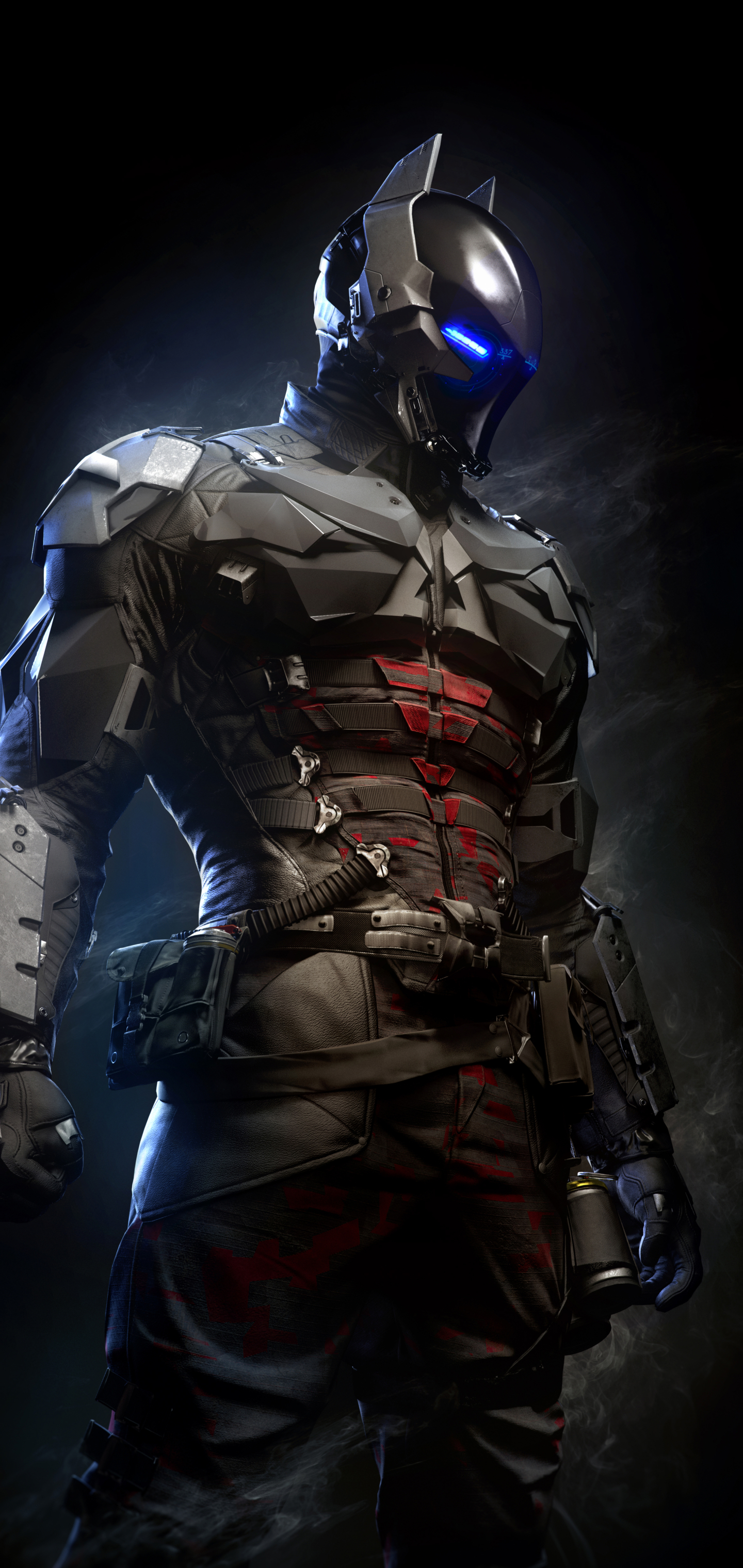 1150840 descargar fondo de pantalla videojuego, batman: arkham knight, ojos azules, ojos brillantes, arkham knight (dc cómics), hombre murciélago: protectores de pantalla e imágenes gratis