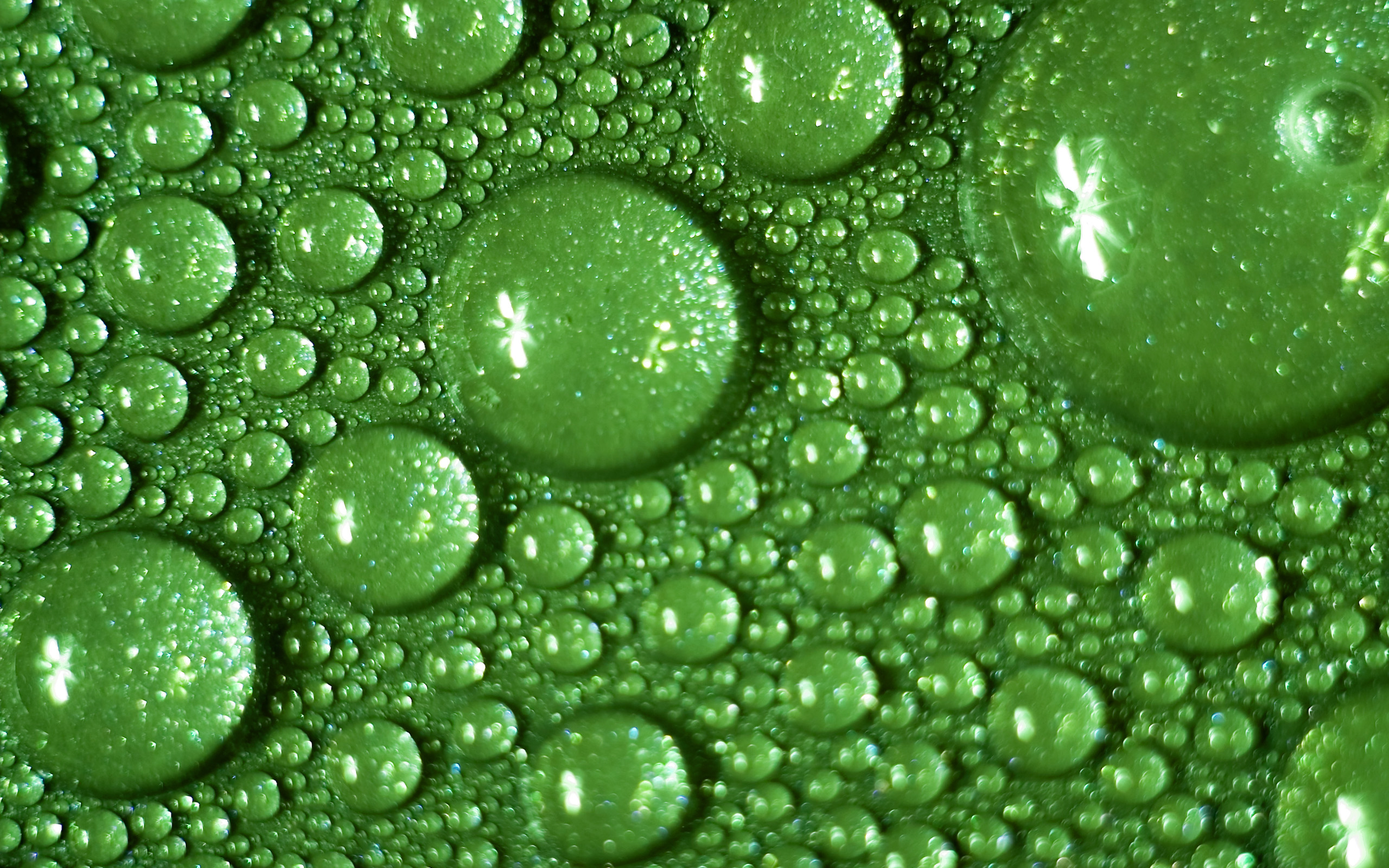 Скачать картинку Зеленый, Художественные, Капля Воды в телефон бесплатно.
