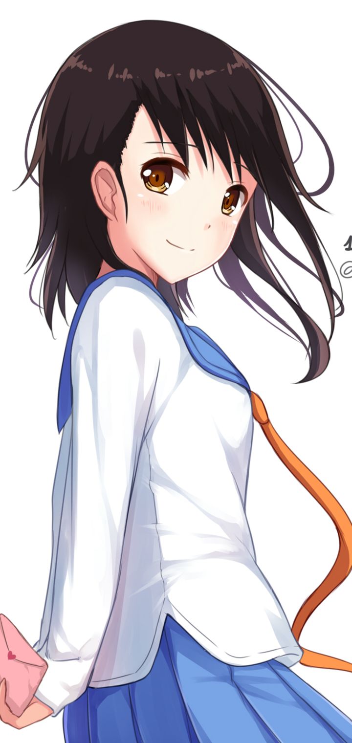 Download mobile wallpaper Anime, School Uniform, Brown Eyes, Brown Hair, Short Hair, Kosaki Onodera, Nisekoi for free.