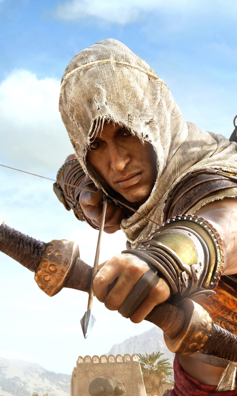Скачать картинку Видеоигры, Кредо Ассасина, Assassin's Creed: Истоки, Байек Сива в телефон бесплатно.