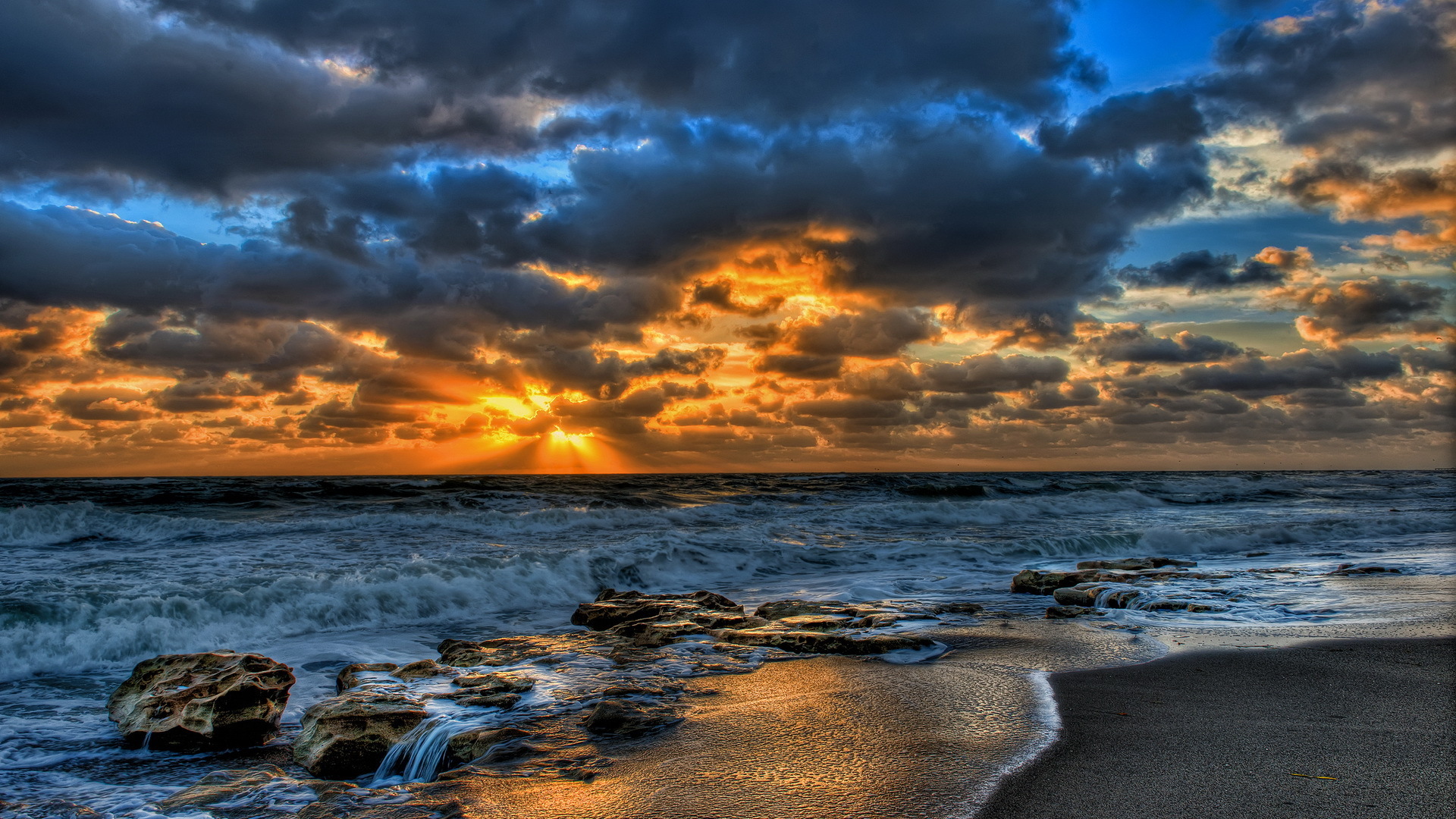 PCデスクトップに自然, 日没, ビーチ, 地平線, 海洋, 地球, 空, 砂, クラウド画像を無料でダウンロード