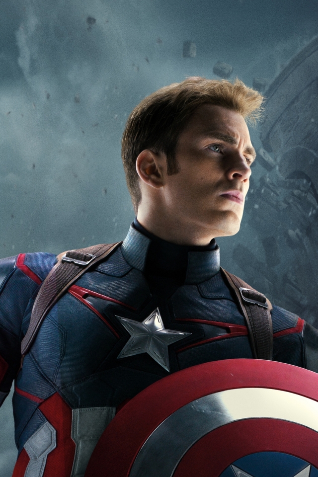 Handy-Wallpaper Chris Evans, Filme, Kapitän Amerika, Rächer, Die Rächer, Avengers: Age Of Ultron kostenlos herunterladen.