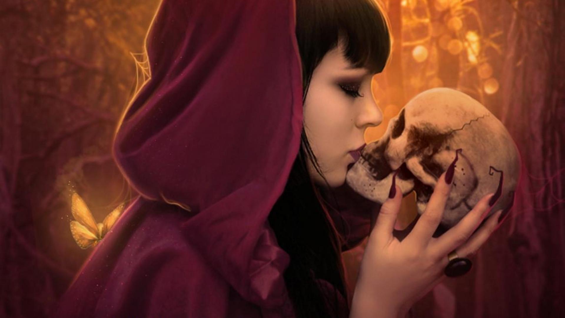 Free download wallpaper Fantasy, Gothic, Dark, Skull on your PC desktop