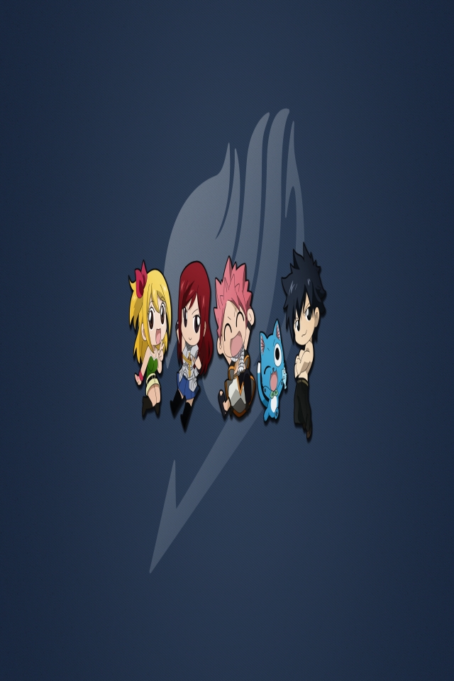 Descarga gratuita de fondo de pantalla para móvil de Fairy Tail, Animado, Lucy Heartfilia, Natsu Dragneel, Erza Scarlet, Fullbuster Gris, Feliz (Fairy Tail).