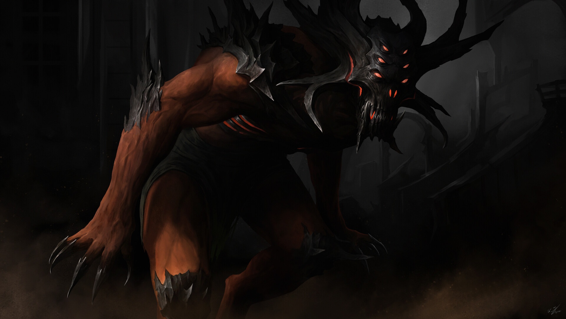 Free download wallpaper Dark, Demon on your PC desktop