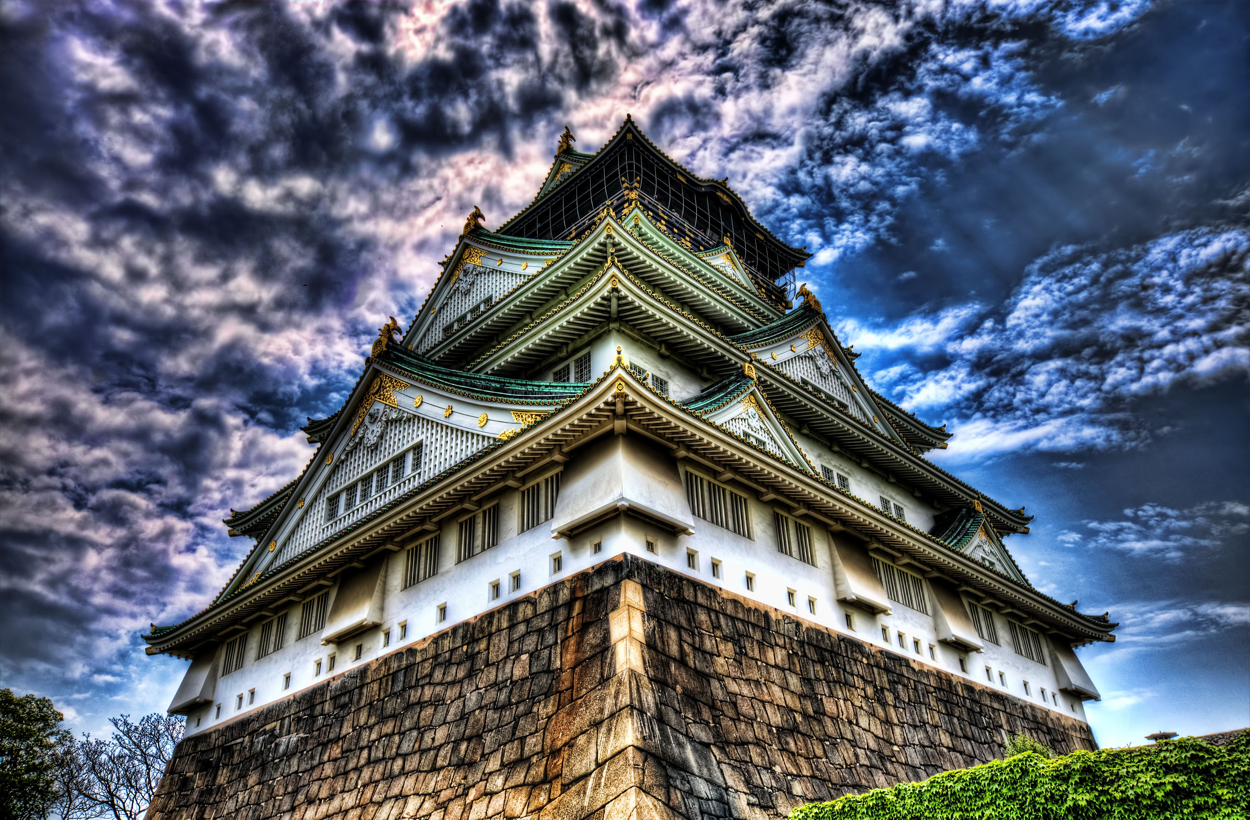 341689 baixar papel de parede feito pelo homem, castelo de osaka, japão, castelos - protetores de tela e imagens gratuitamente