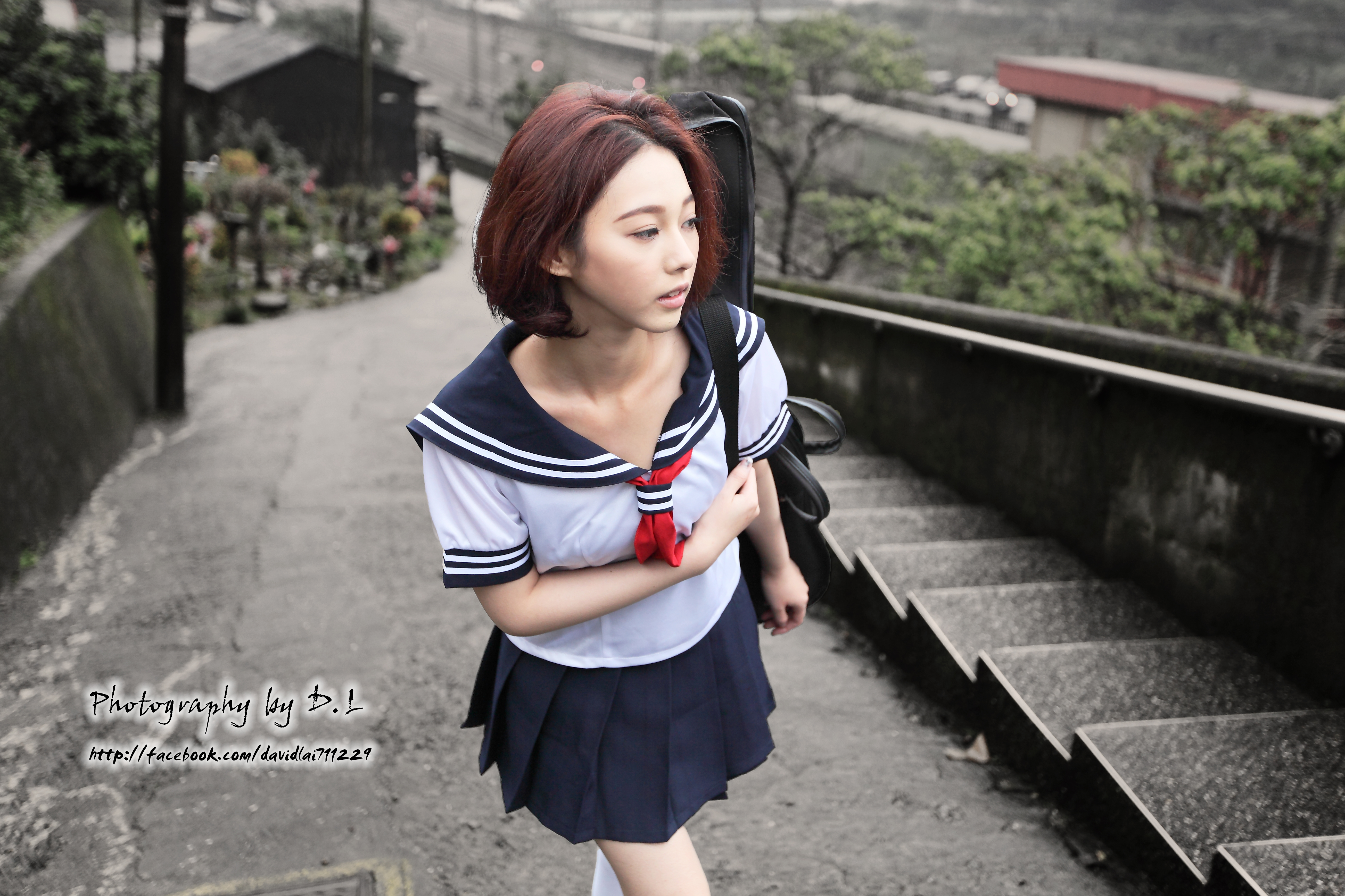 Download mobile wallpaper Model, Women, Asian, School Uniform, Taiwanese, Lín Yǔ for free.