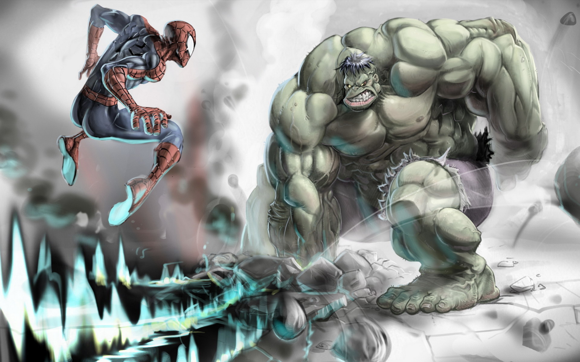 Free download wallpaper Spider Man, Hulk, Comics on your PC desktop