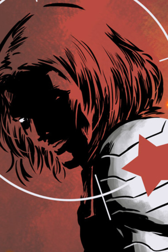 Handy-Wallpaper Comics, Winter Soldier, Bucky Barnes kostenlos herunterladen.