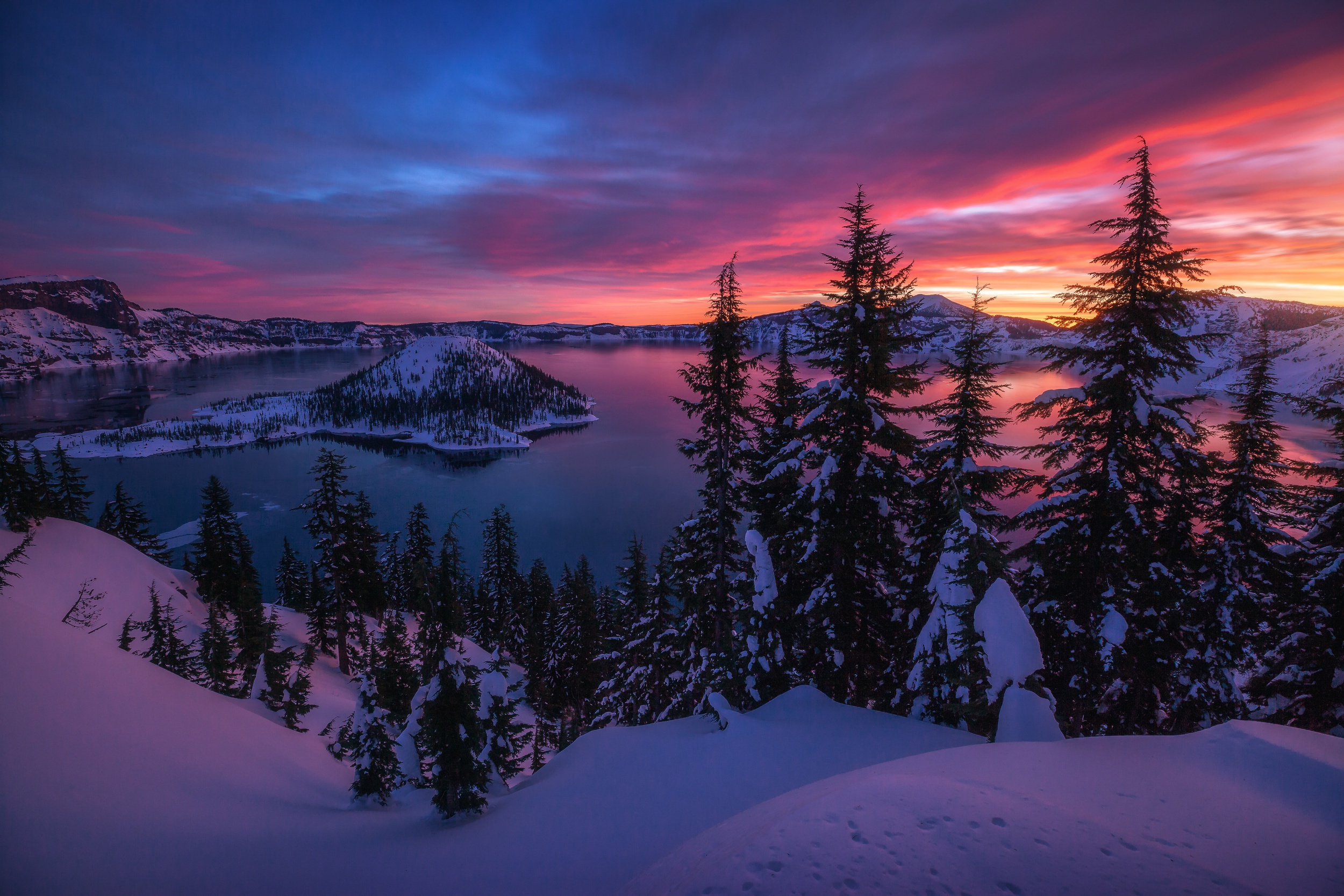 Laden Sie das Winter, Seen, See, Moränensee, Erde/natur-Bild kostenlos auf Ihren PC-Desktop herunter