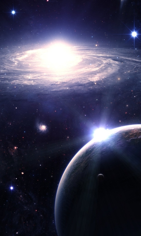Download mobile wallpaper Universe, Galaxy, Space, Planet, Sci Fi, Star, Dwarf Star for free.