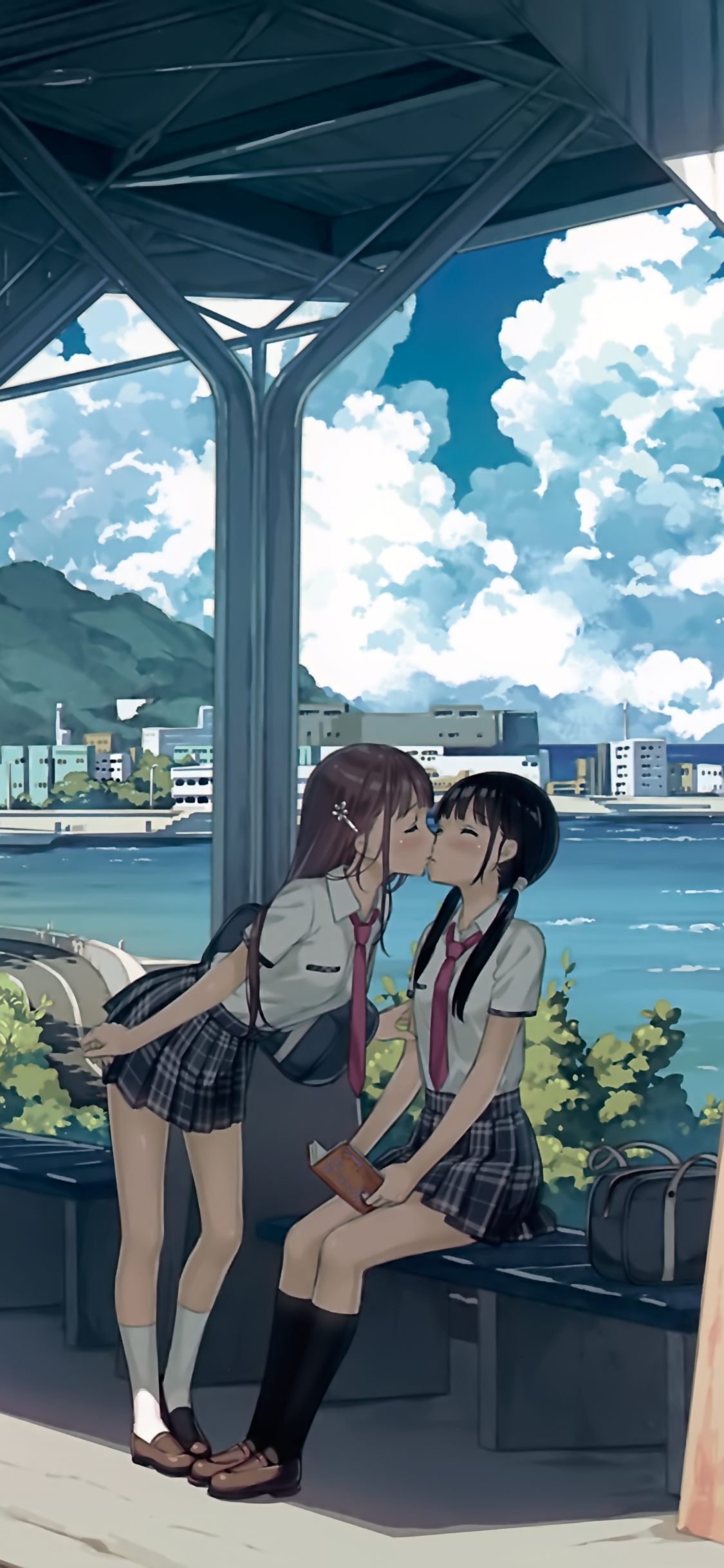 Download mobile wallpaper Anime, Original, Yuri for free.