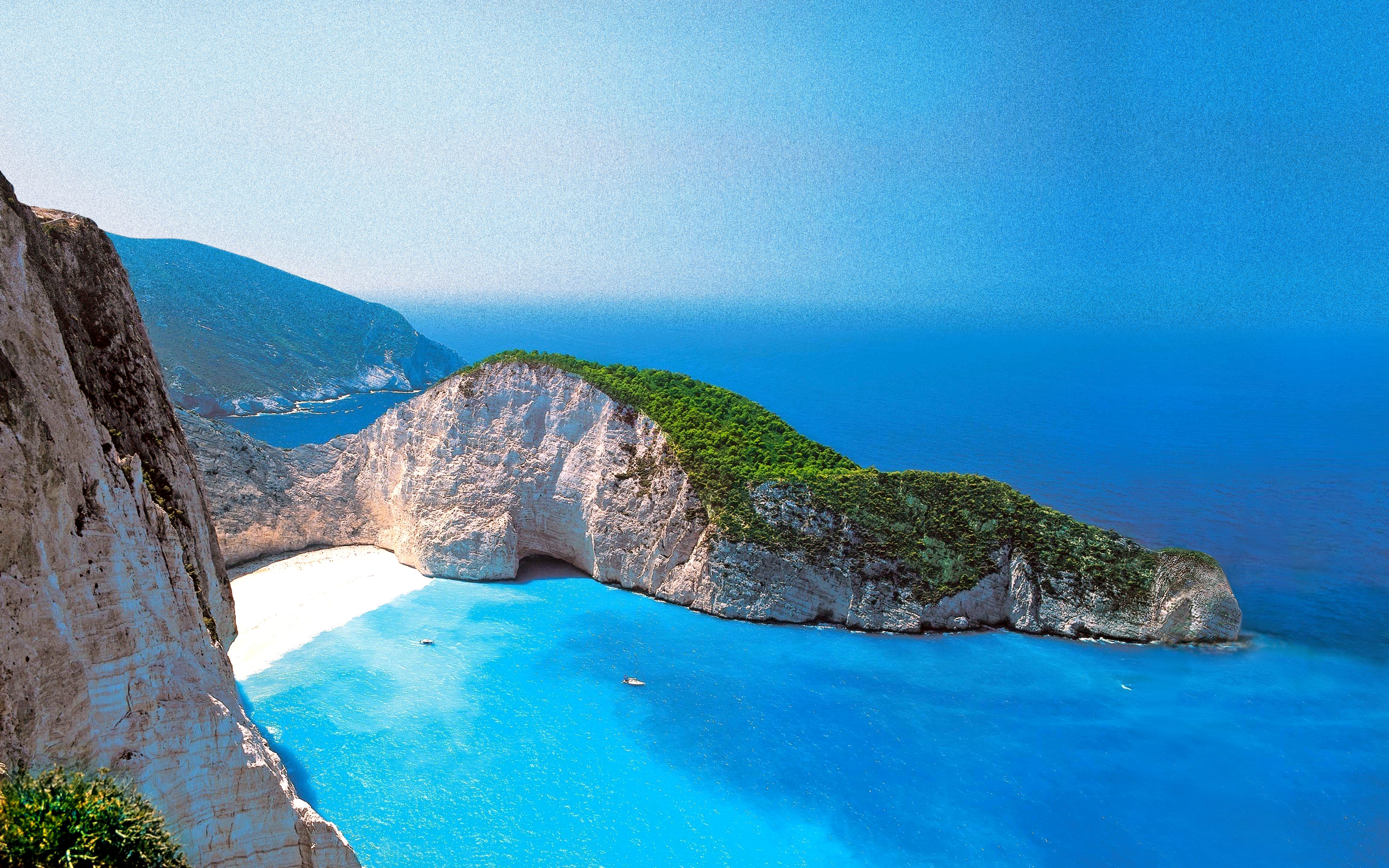 beach, summer, sky, greece, earth, cliff, horizon, scenic, sunny, turquoise, zakynthos