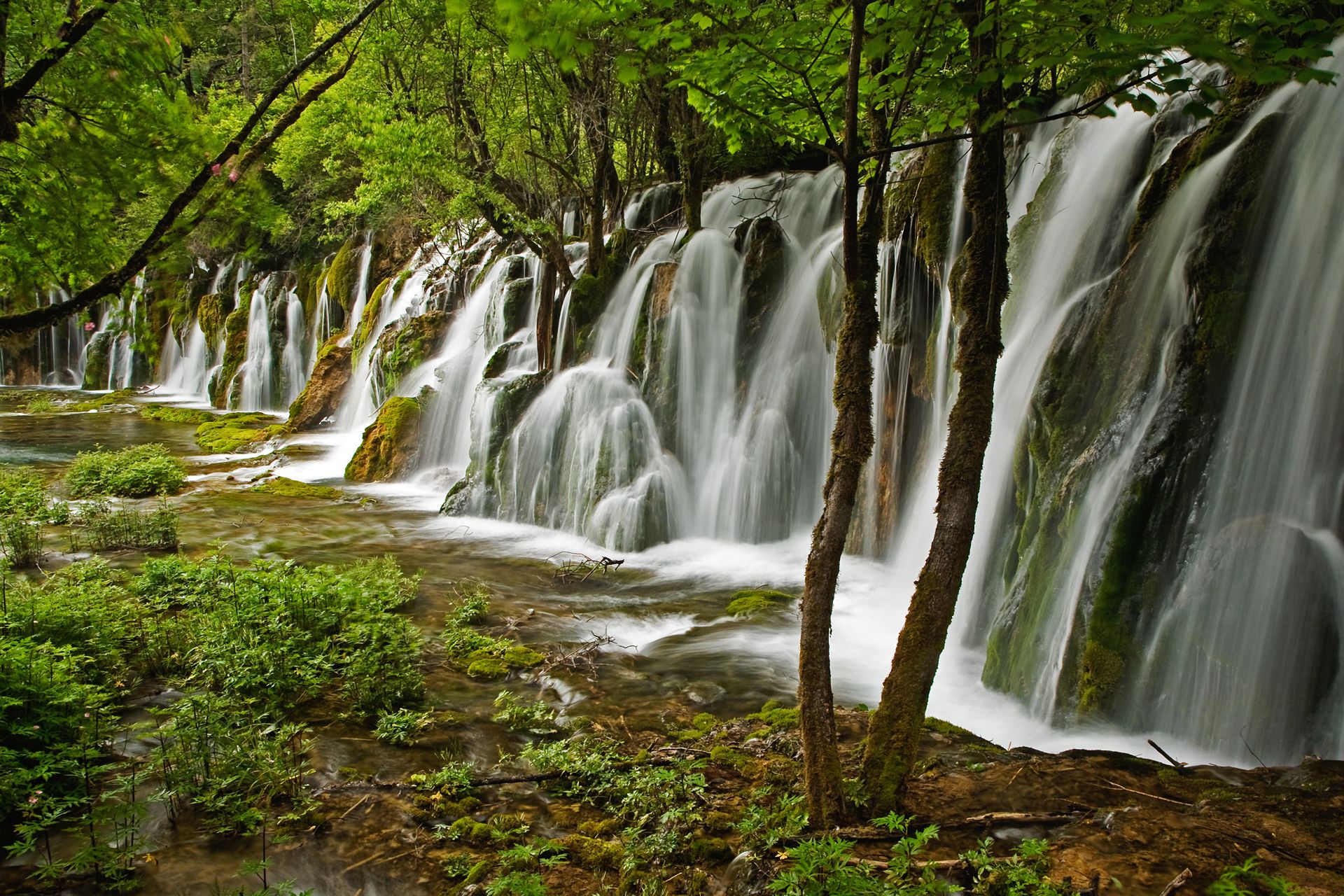 Téléchargez gratuitement l'image Cascades, Chine, Terre/nature, Chûte D'eau, Chutes De Nuorilang sur le bureau de votre PC