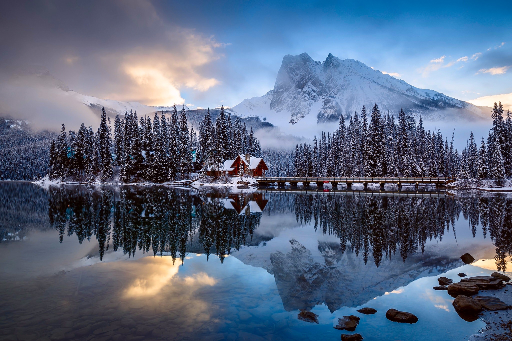 Free download wallpaper Winter, Reflection, Photography on your PC desktop