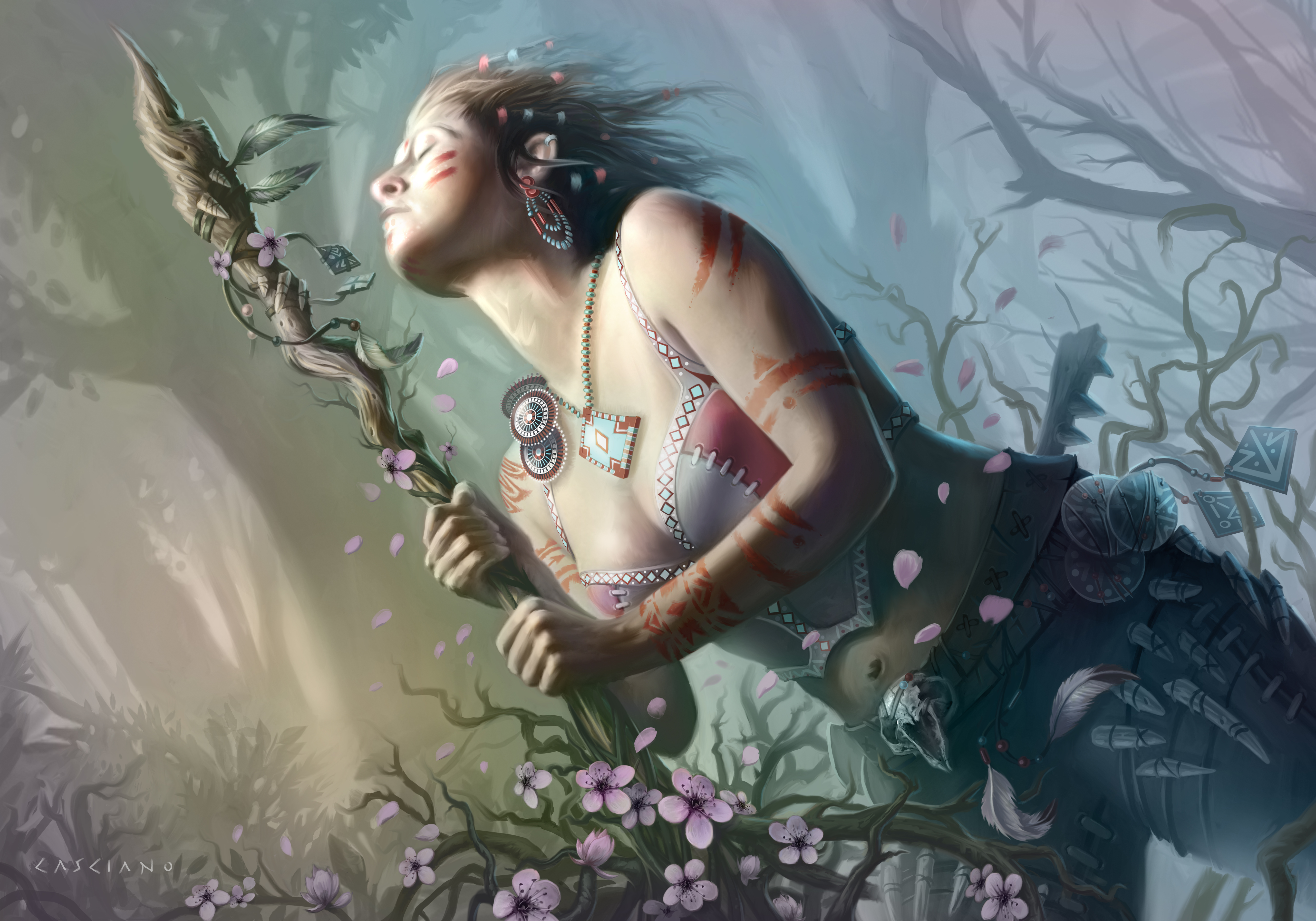 Free download wallpaper Fantasy, Tattoo, Mood, Women on your PC desktop