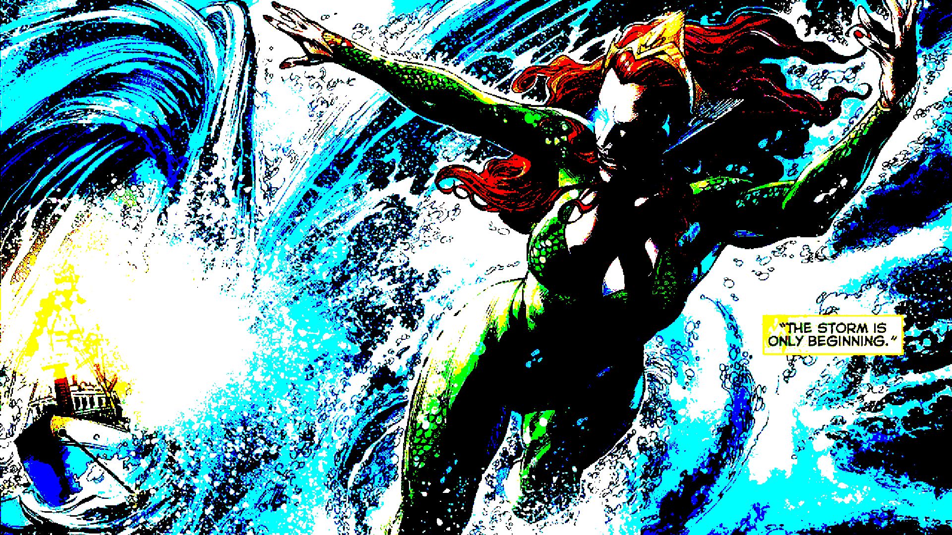 Baixe gratuitamente a imagem História Em Quadrinhos, Aquaman, Mera (Dc Comics) na área de trabalho do seu PC