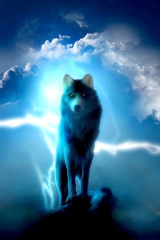 Download mobile wallpaper Fantasy, Wolf, Fantasy Animals for free.