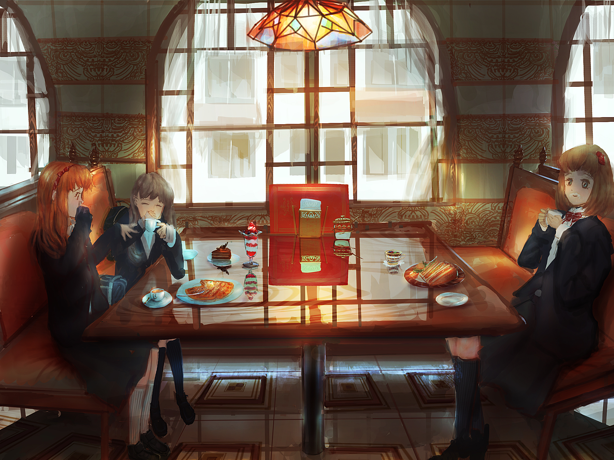 anime, original, cafe