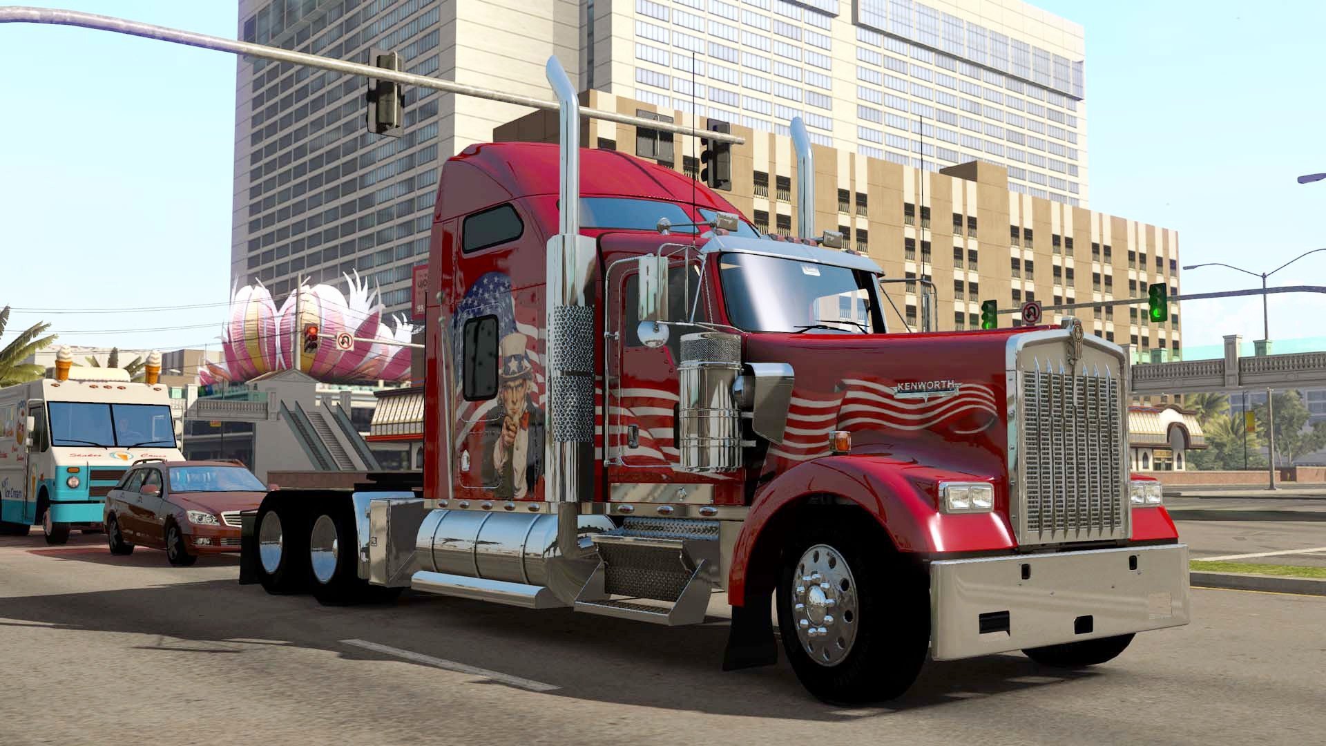 american truck simulator, video game
