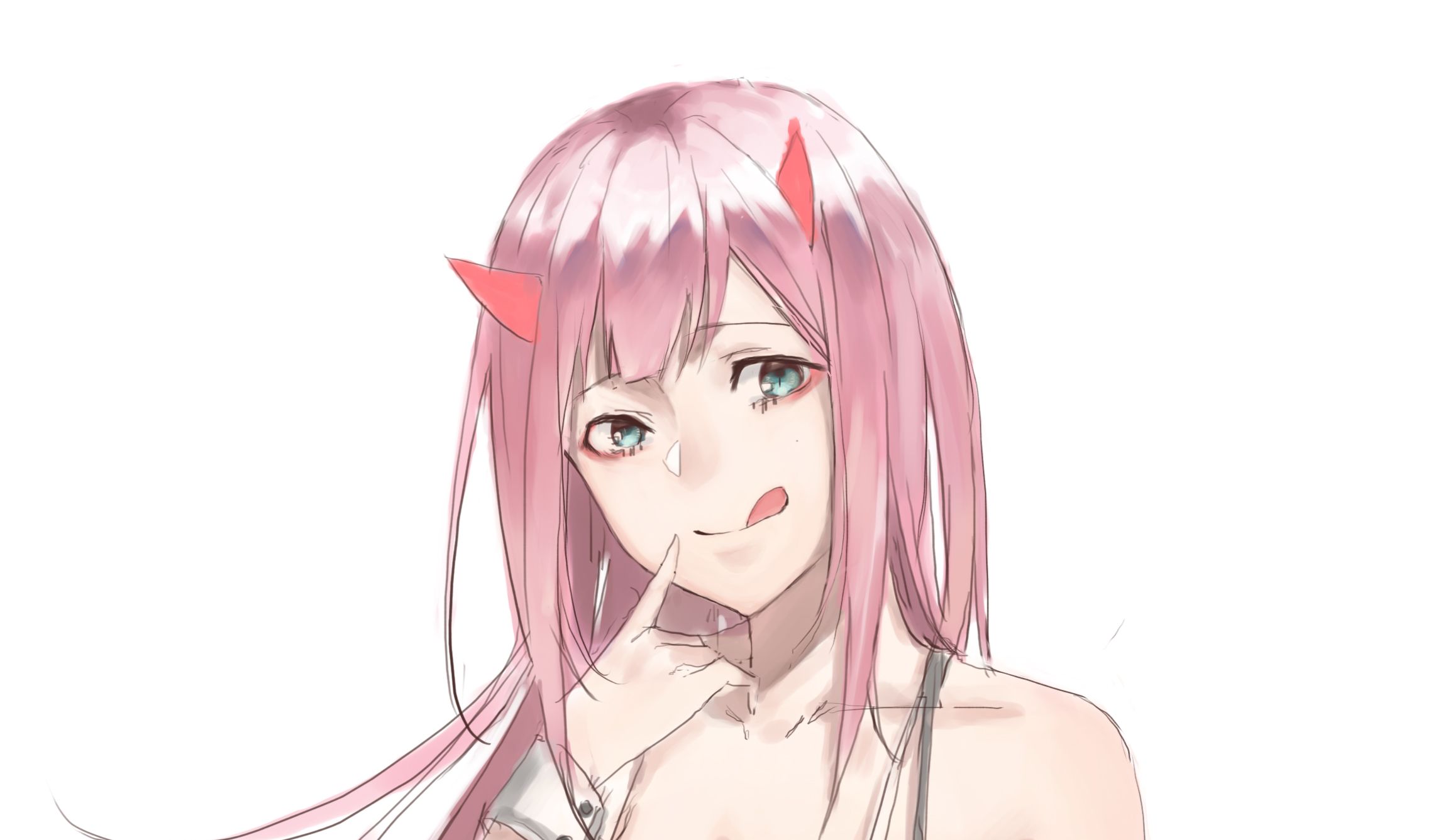 Завантажити шпалери безкоштовно Аніме, Милий У Франксі, Zero Two (Darling In The Franxx) картинка на робочий стіл ПК