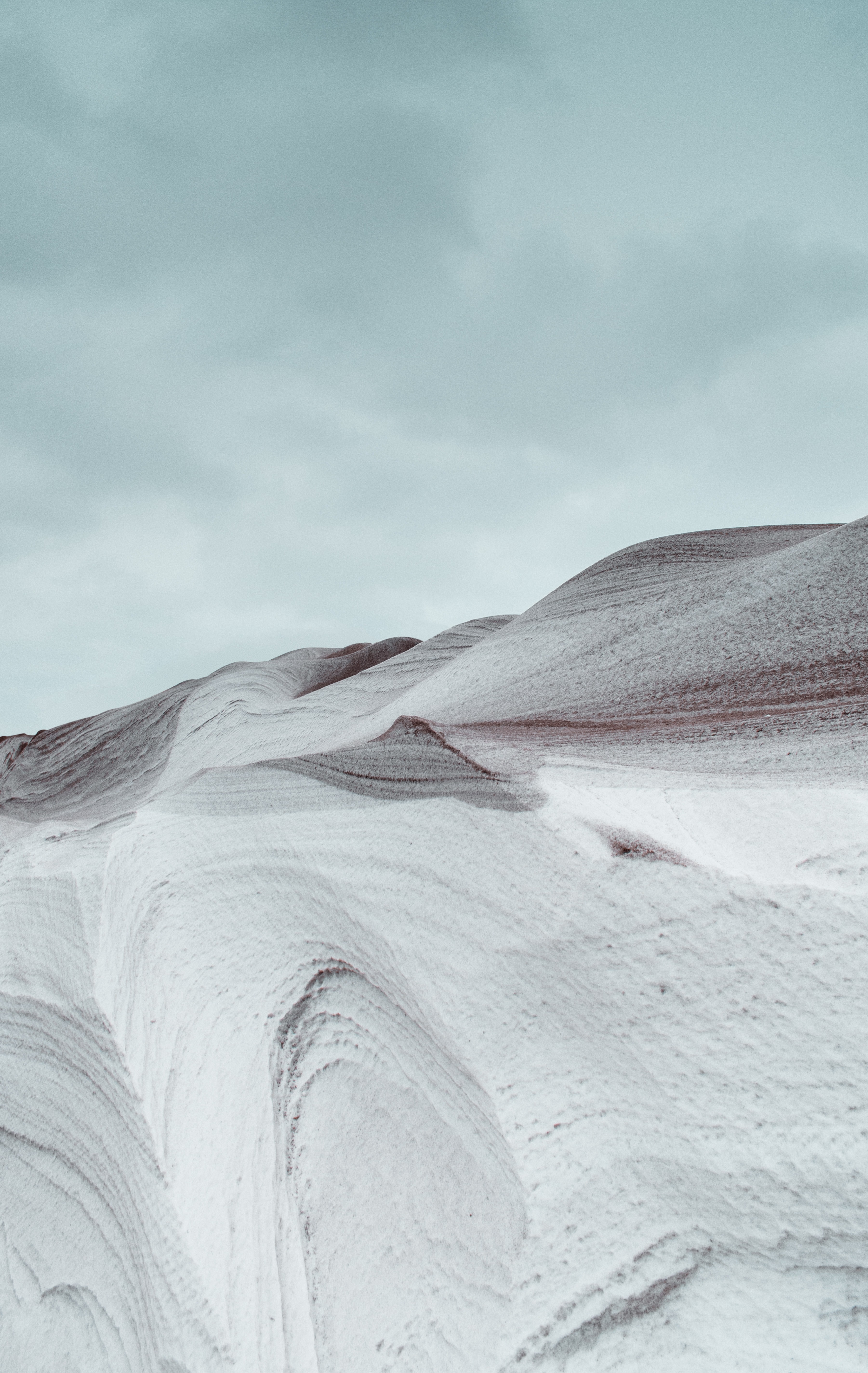 nature, wavy, grey, loose, hill, snowdrift, hilly, friable