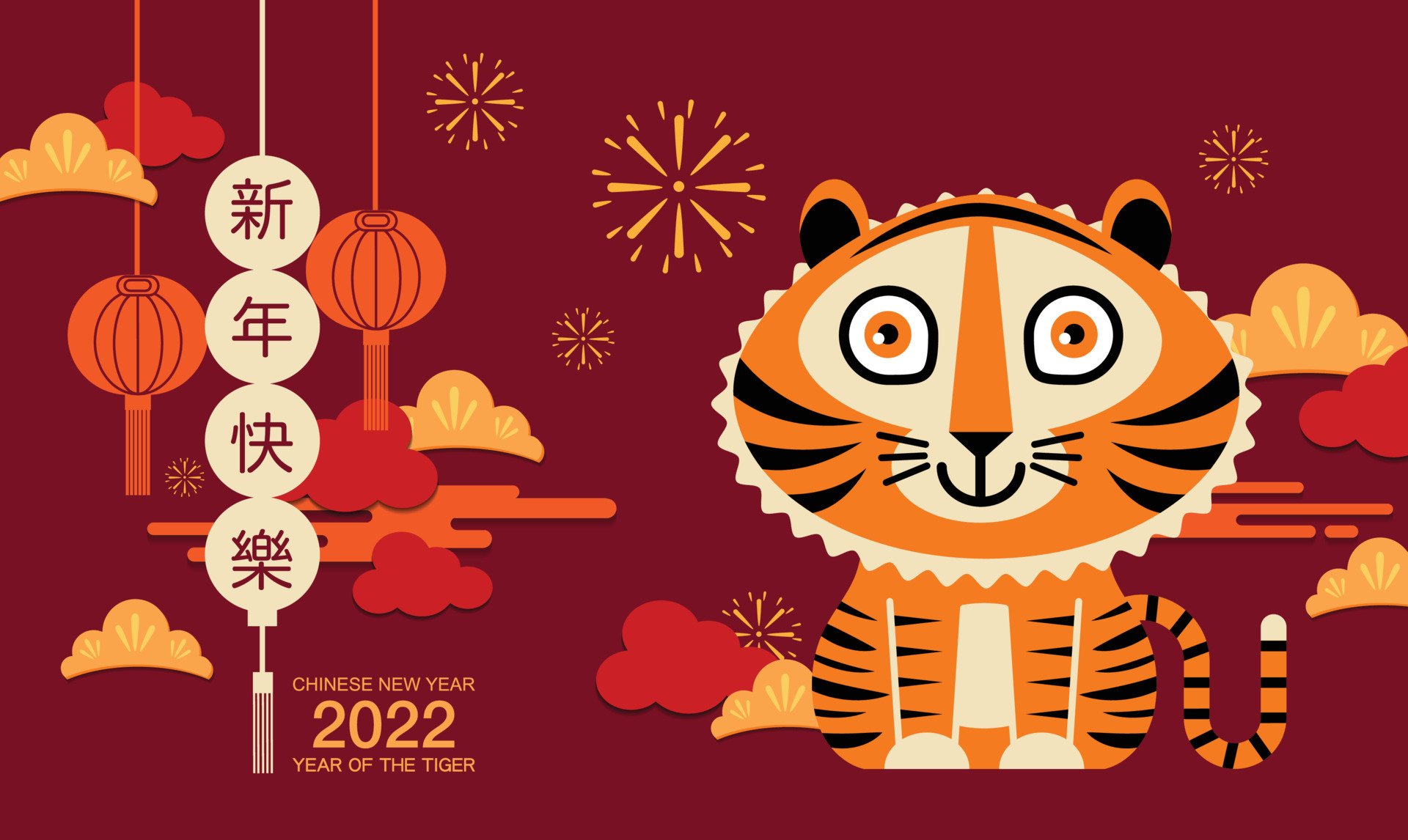 1058128 Hintergrundbild herunterladen feiertage, chinesisches neujahrsfest, jahr des tigers - Bildschirmschoner und Bilder kostenlos