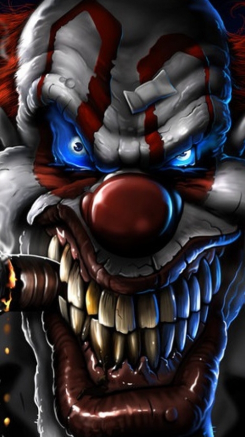 Download mobile wallpaper Dark, Clown for free.