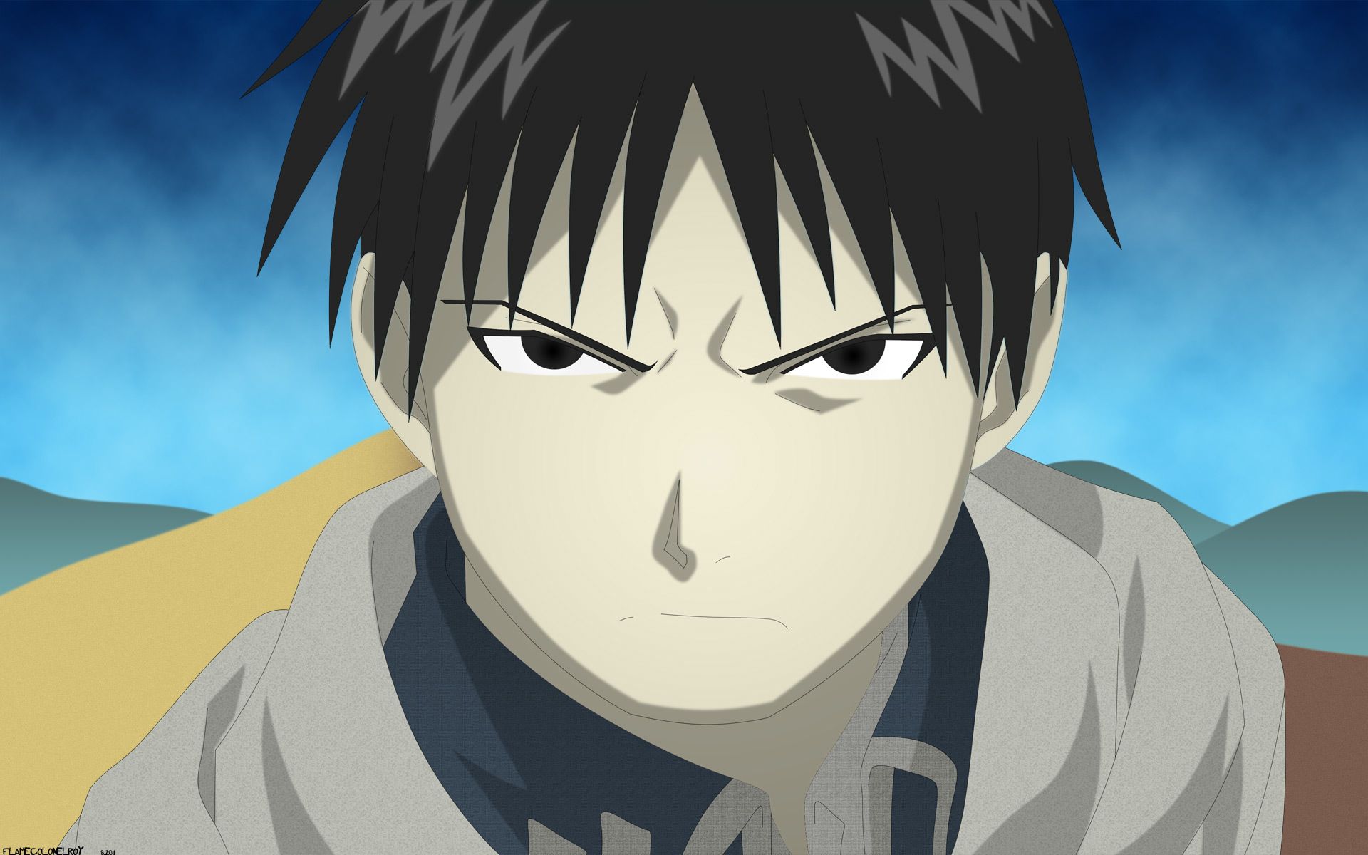 Download mobile wallpaper Roy Mustang, Fullmetal Alchemist, Anime for free.