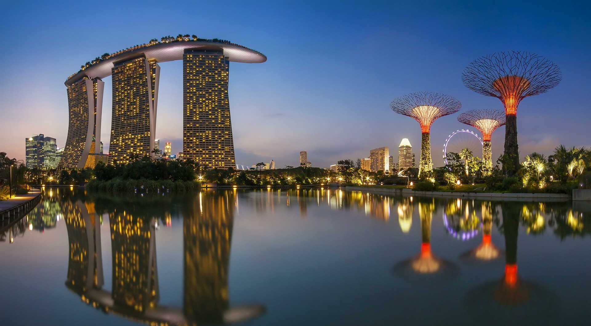 Скачати мобільні шпалери Сінгапур, Створено Людиною, Марина Бей Сендс безкоштовно.