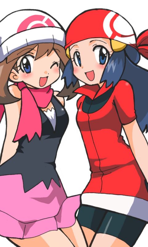 Download mobile wallpaper Anime, Pokémon, May (Pokémon), Dawn (Pokémon) for free.