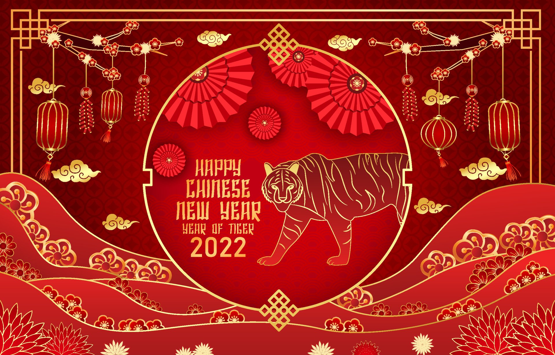 1058094 скачать обои праздничные, китайский новый год, год тигра - заставки и картинки бесплатно