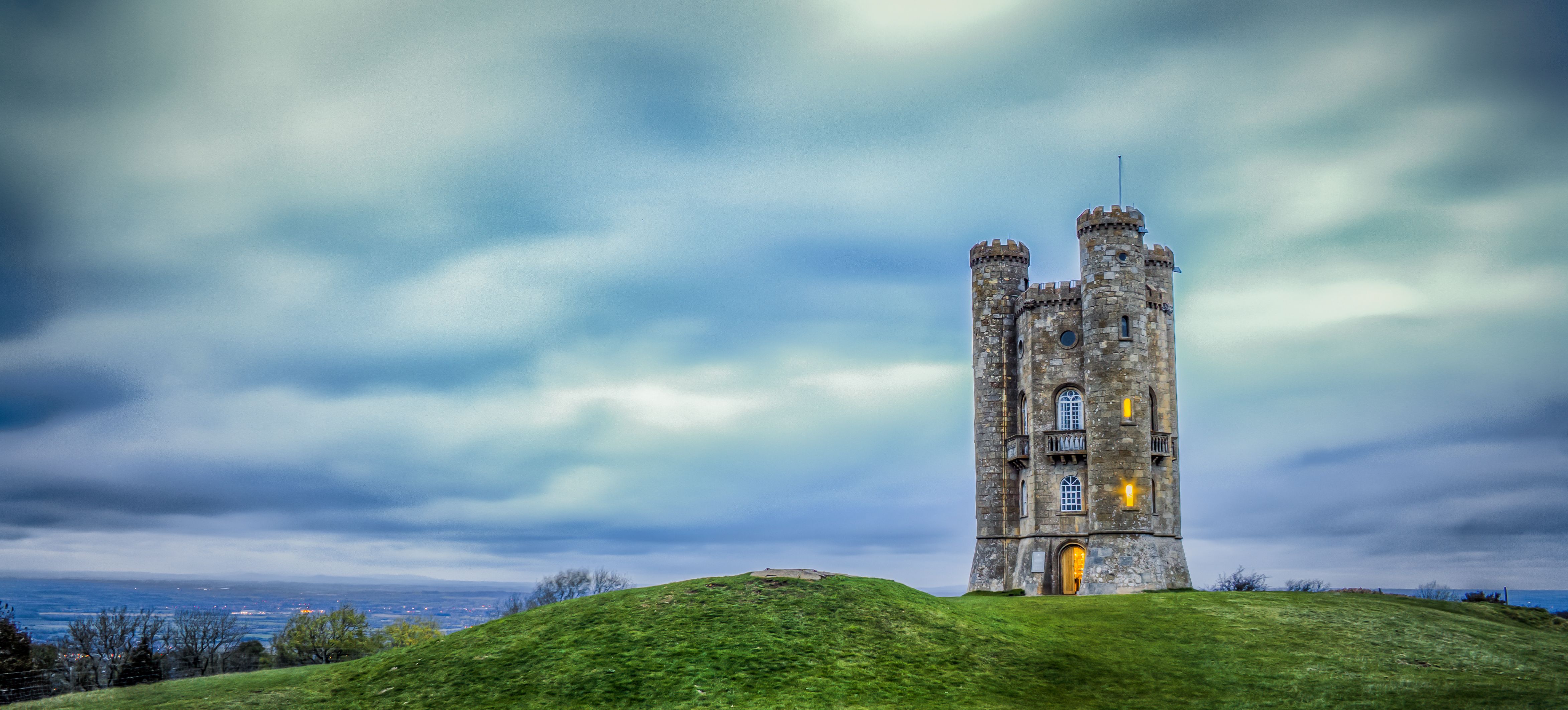 Laden Sie Broadway Turm Worcestershire HD-Desktop-Hintergründe herunter