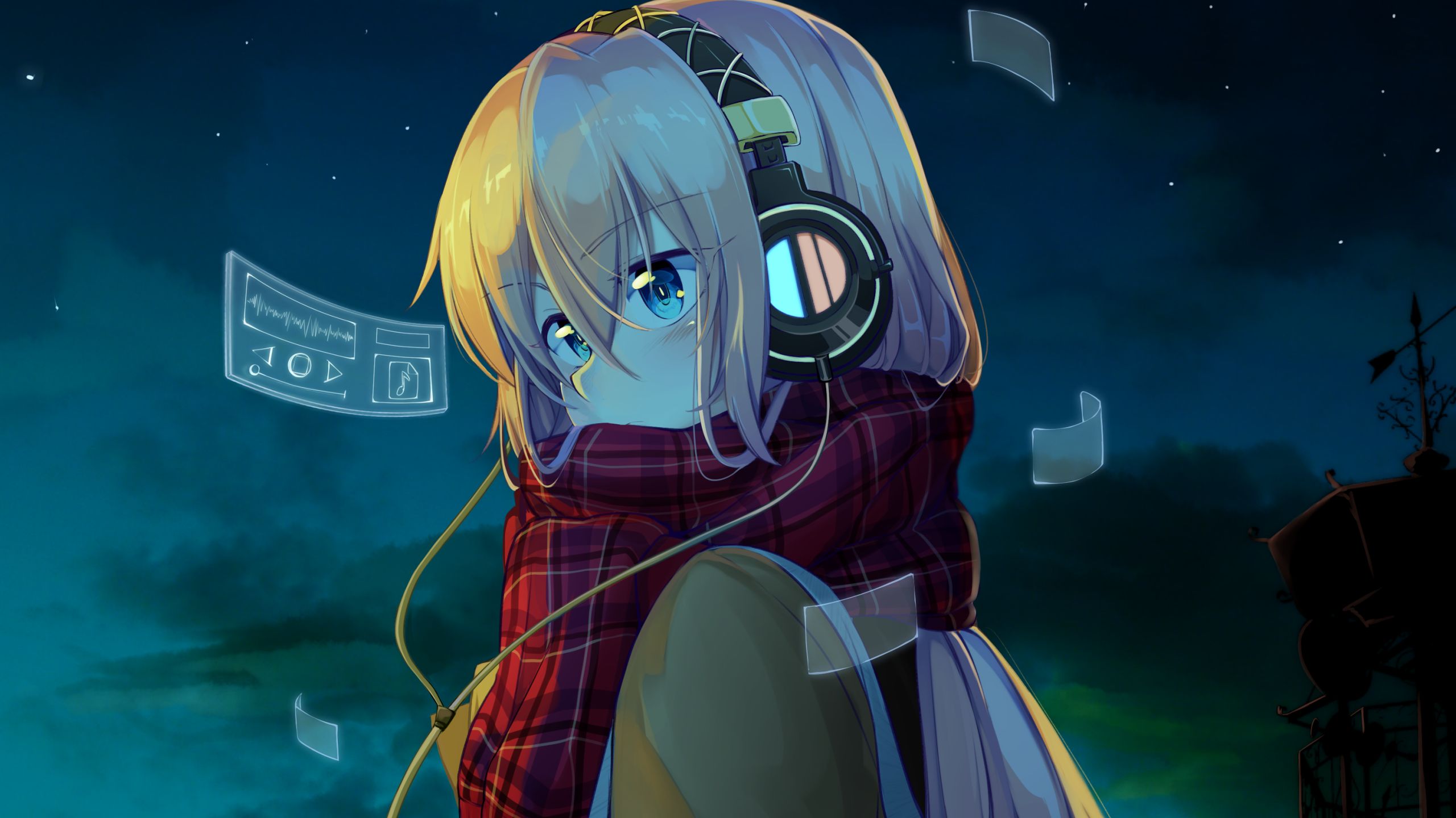 Téléchargez gratuitement l'image Casque, Vocaloïde, Animé, Luka Megurine sur le bureau de votre PC