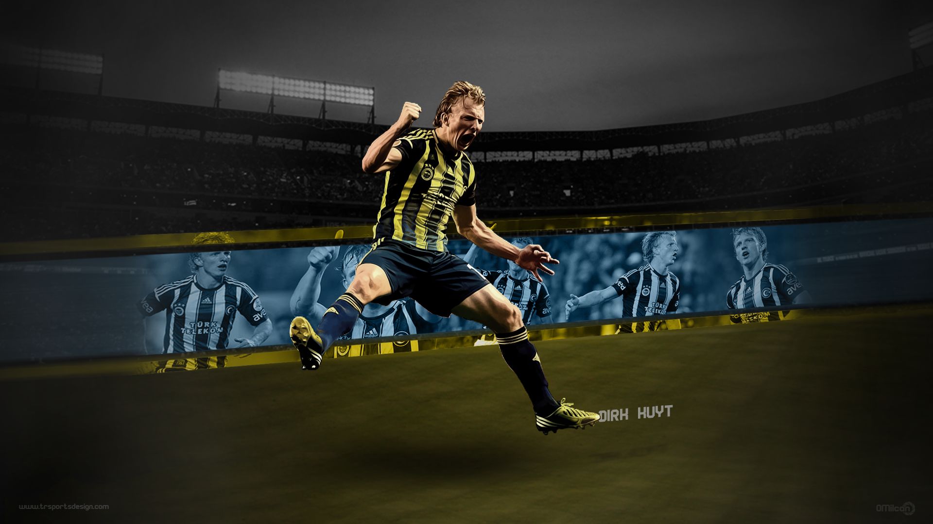 Free download wallpaper Sports, Soccer, Fenerbahçe S K, Dirk Kuyt on your PC desktop
