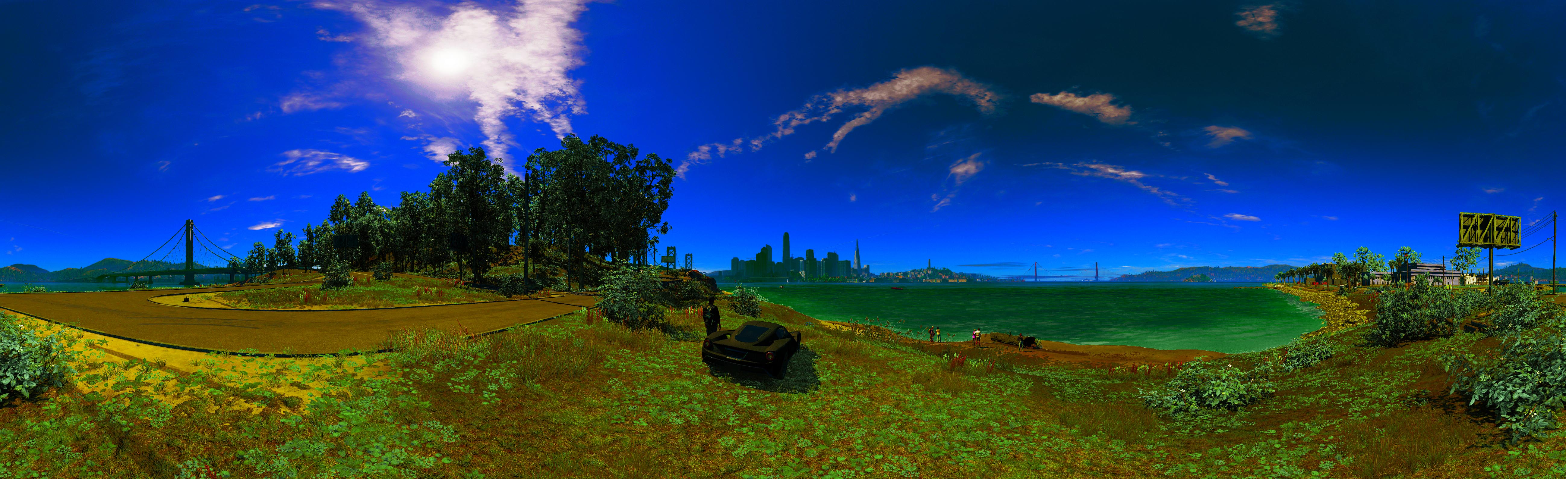 Laden Sie das Panorama, Himmel, Computerspiele, Watch Dogs 2-Bild kostenlos auf Ihren PC-Desktop herunter