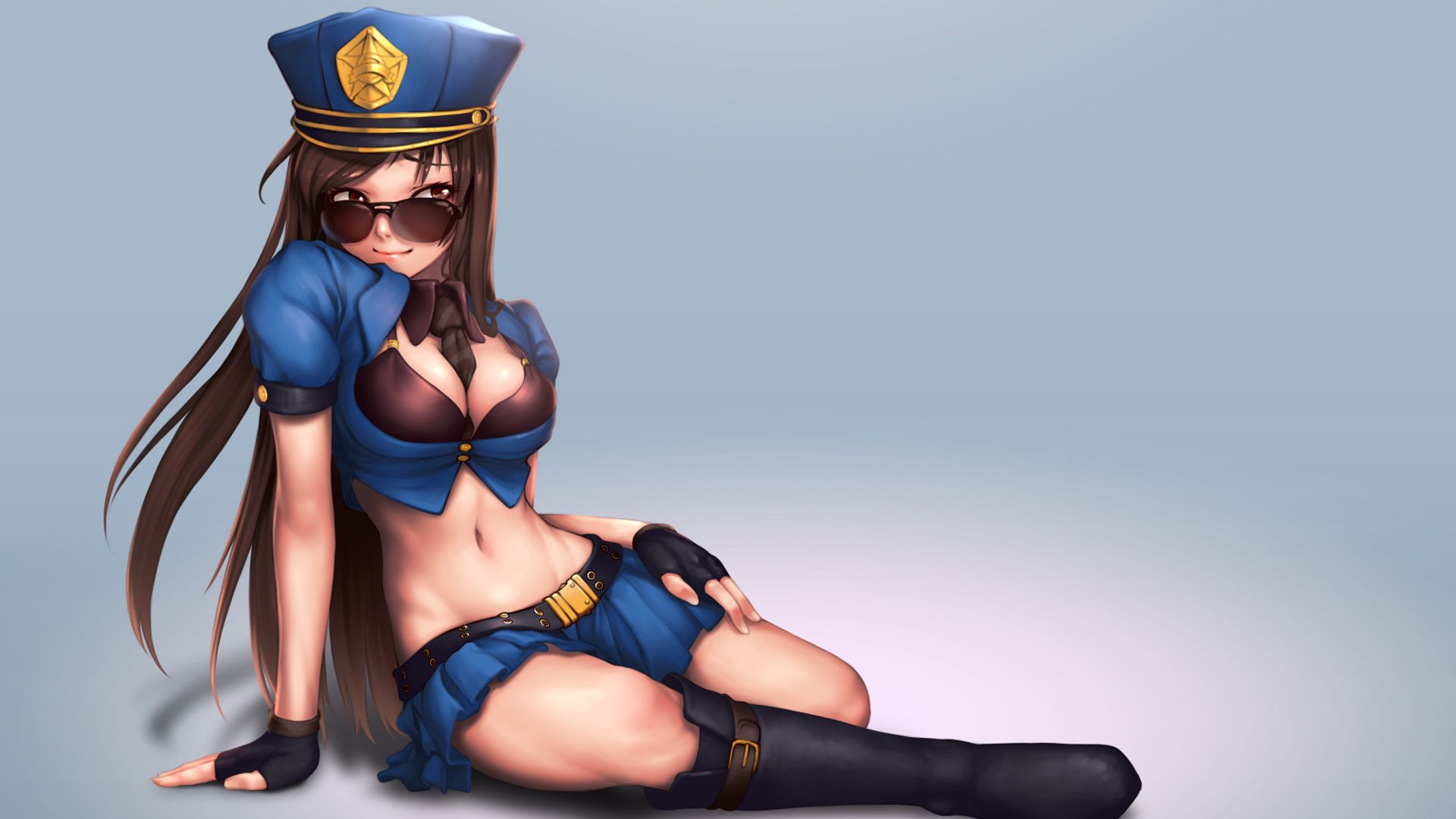 video game, league of legends, caitlyn (league of legends), police