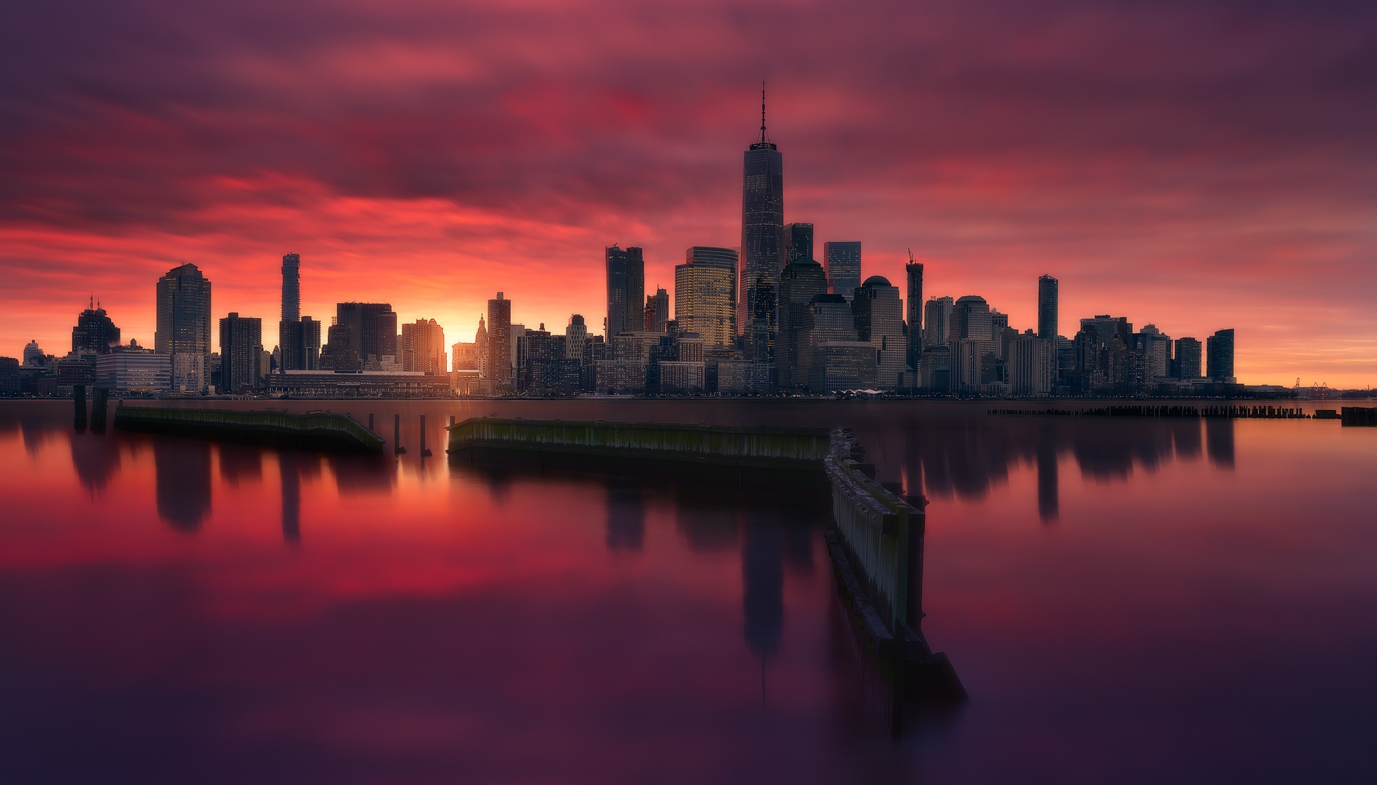 Free download wallpaper Cities, Usa, City, Skyscraper, Building, Reflection, New York, Man Made on your PC desktop