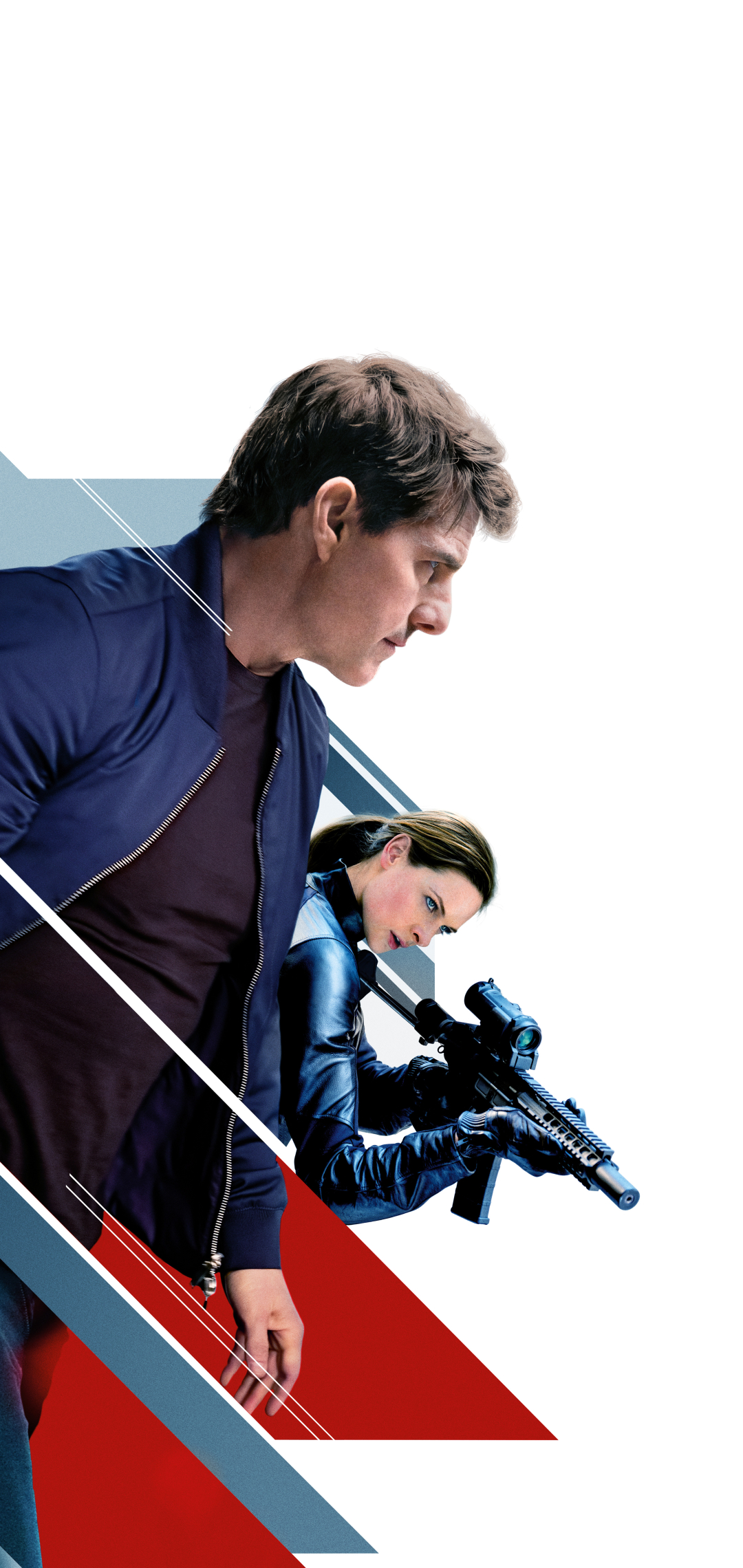 Download mobile wallpaper Movie, Ethan Hunt, Tom Cruise, Rebecca Ferguson, Mission: Impossible, Ilsa Faust, Mission: Impossible Fallout for free.