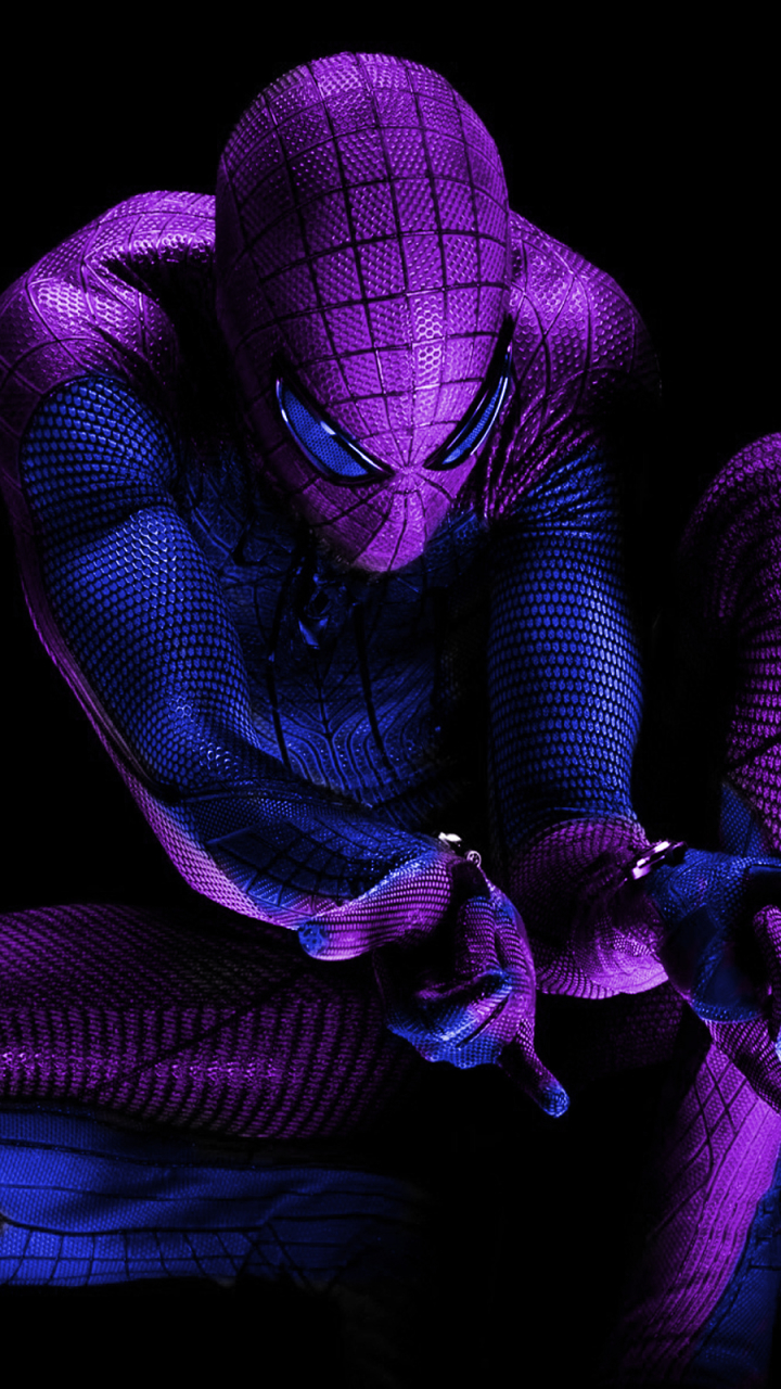 Descarga gratuita de fondo de pantalla para móvil de Violeta, Púrpura, Películas, El Sorprendente Hombre Araña, Spider Man.