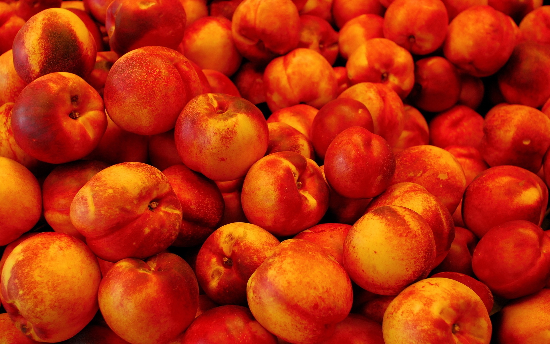 peaches, fruits, food, red Desktop home screen Wallpaper