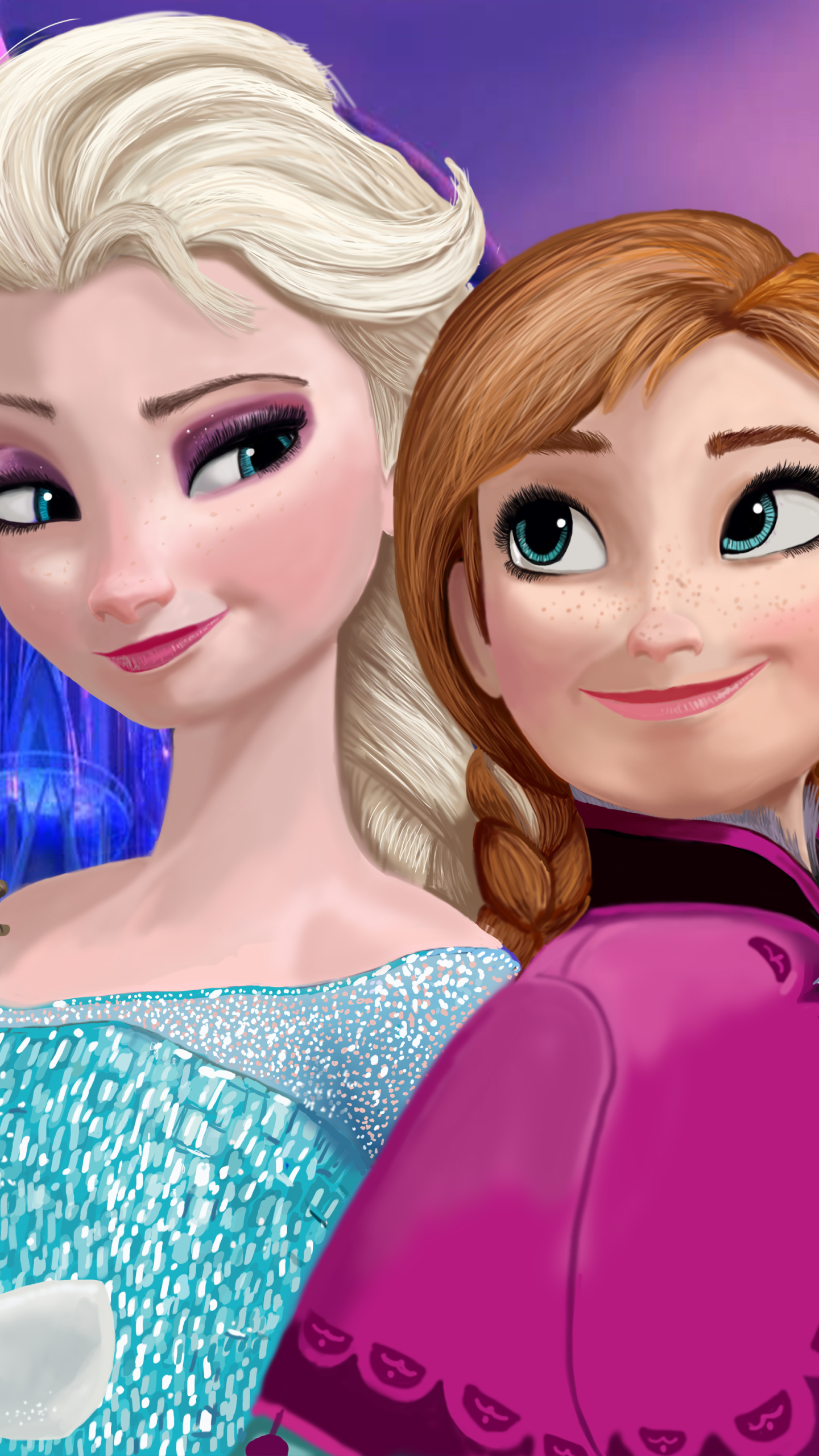 Download mobile wallpaper Frozen, Movie, Frozen (Movie), Anna (Frozen), Elsa (Frozen), Olaf (Frozen) for free.